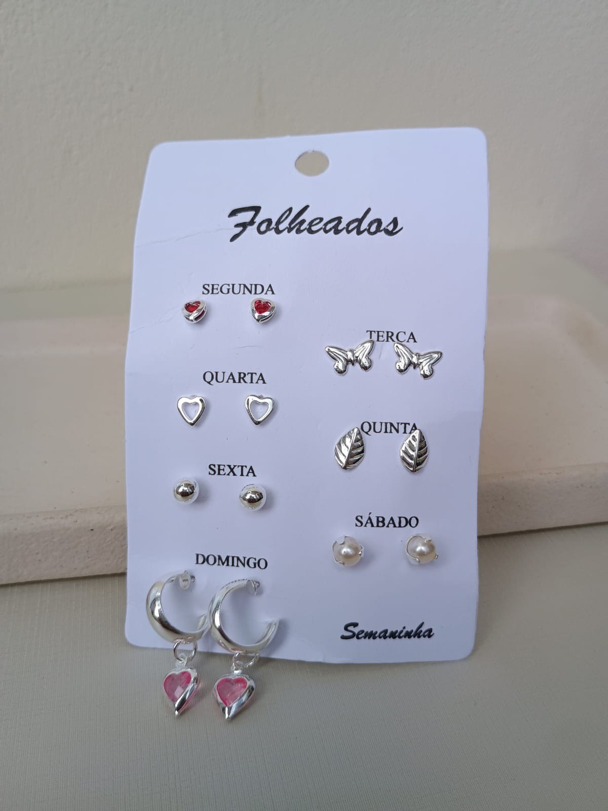 Semaninha argolinha de coração