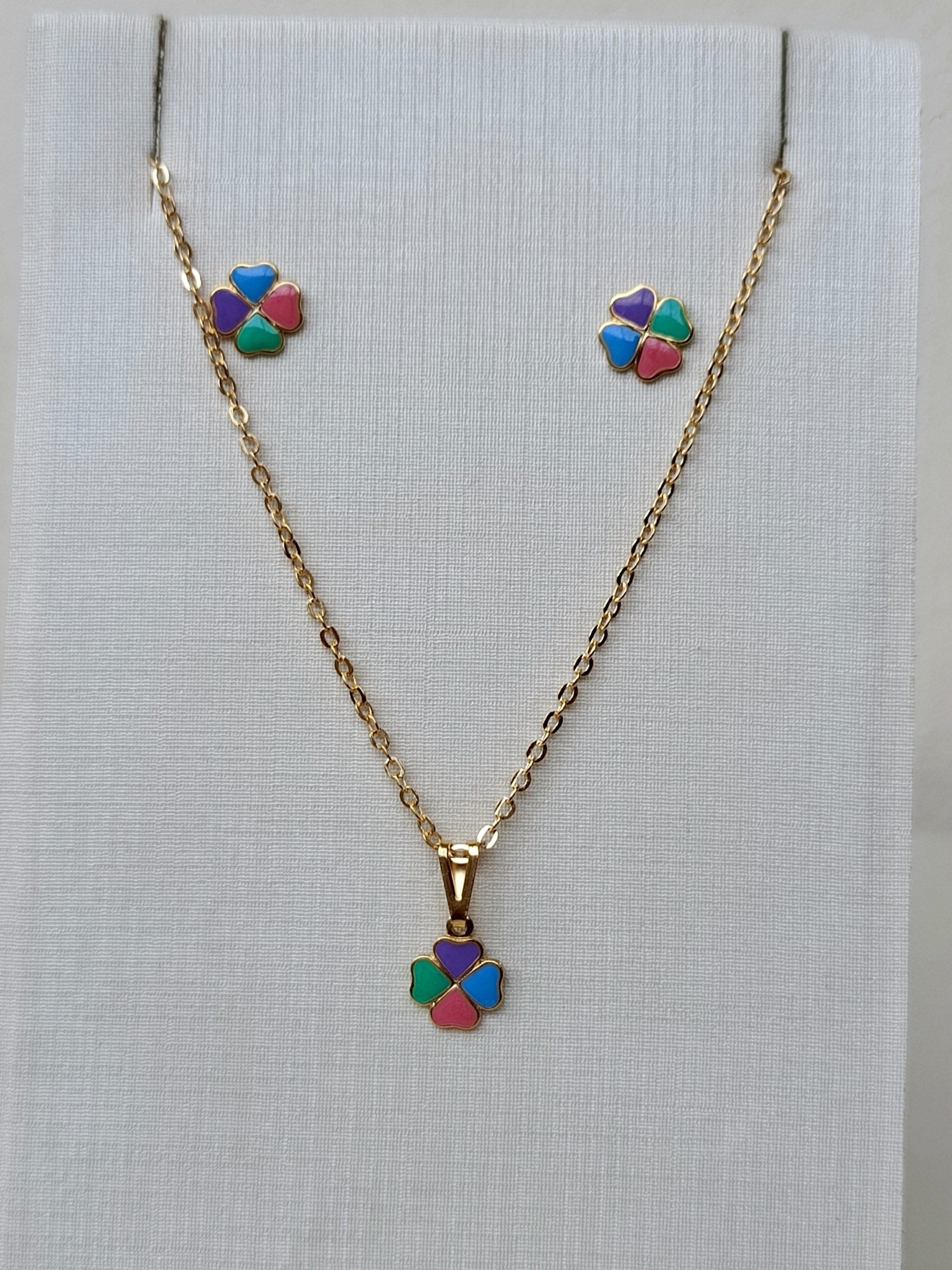 Conjunto flor de coração