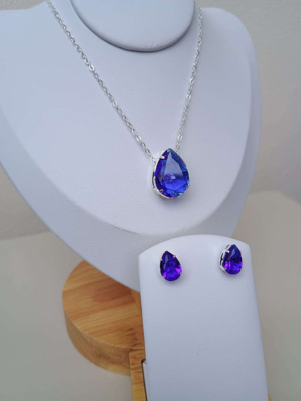 Conjunto prata gota Azul/Azul claro