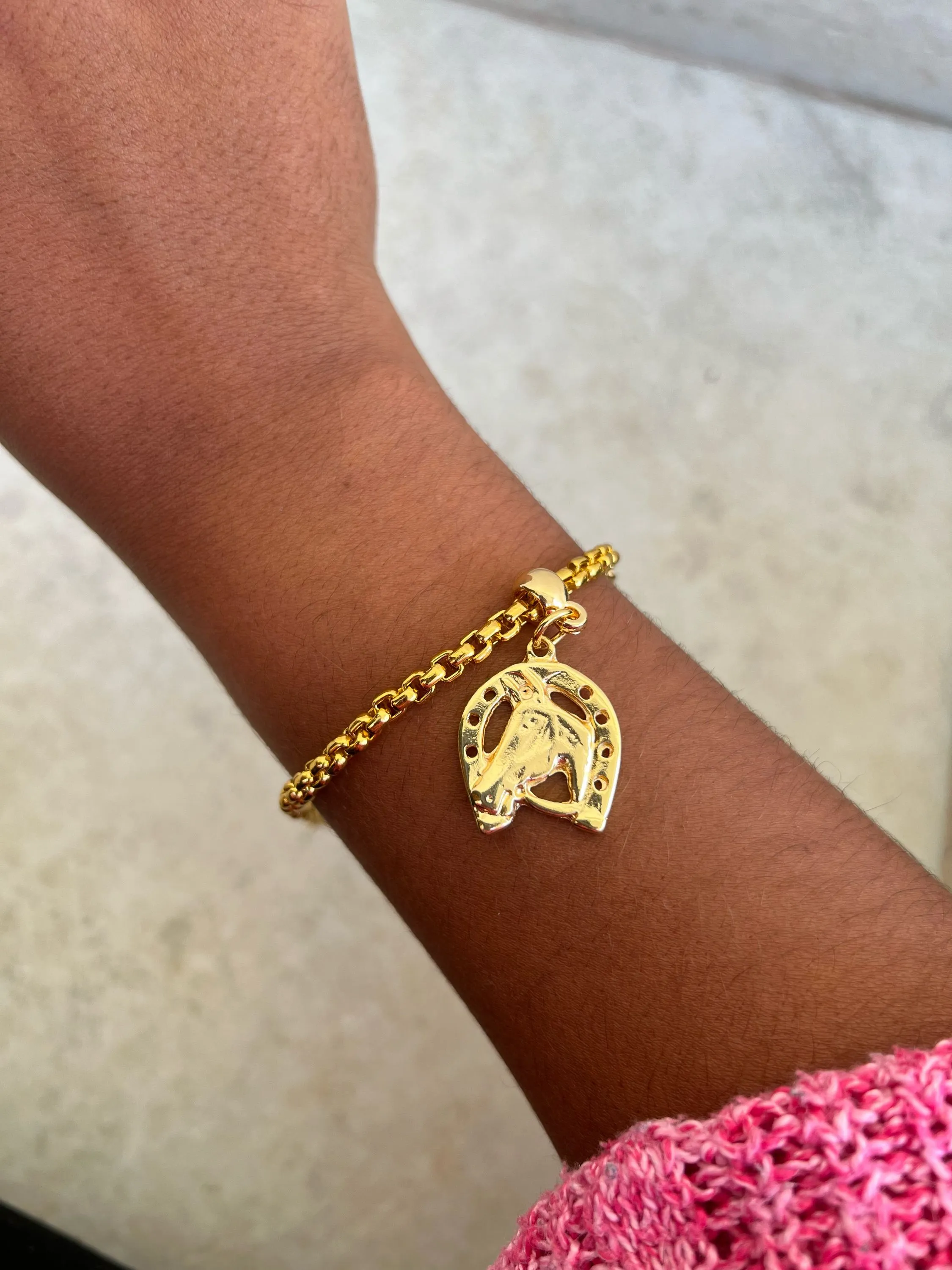 Pulseira pingente cavalo