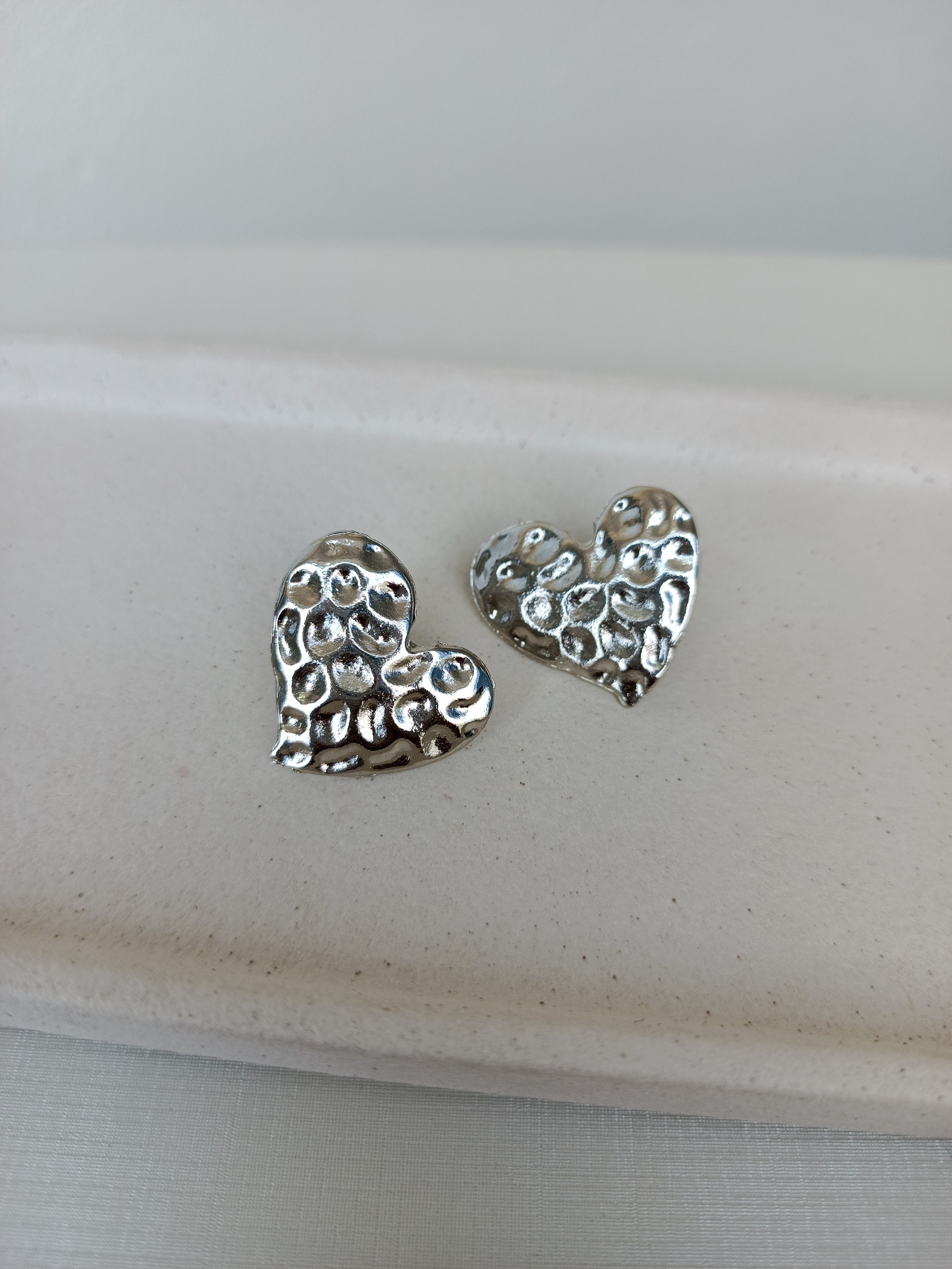 Brinco de coração textura