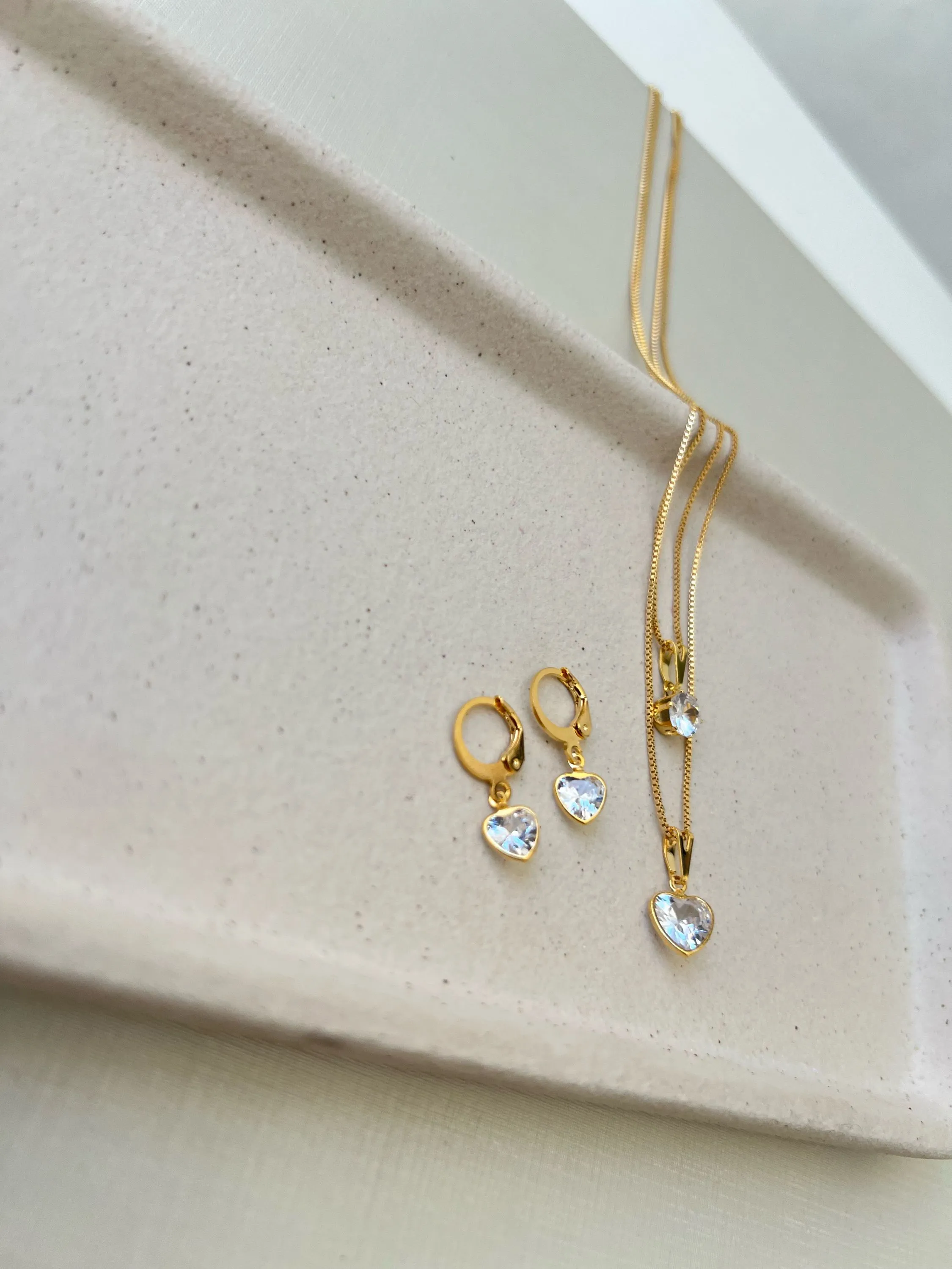 Conjunto ponto de luz formato coração