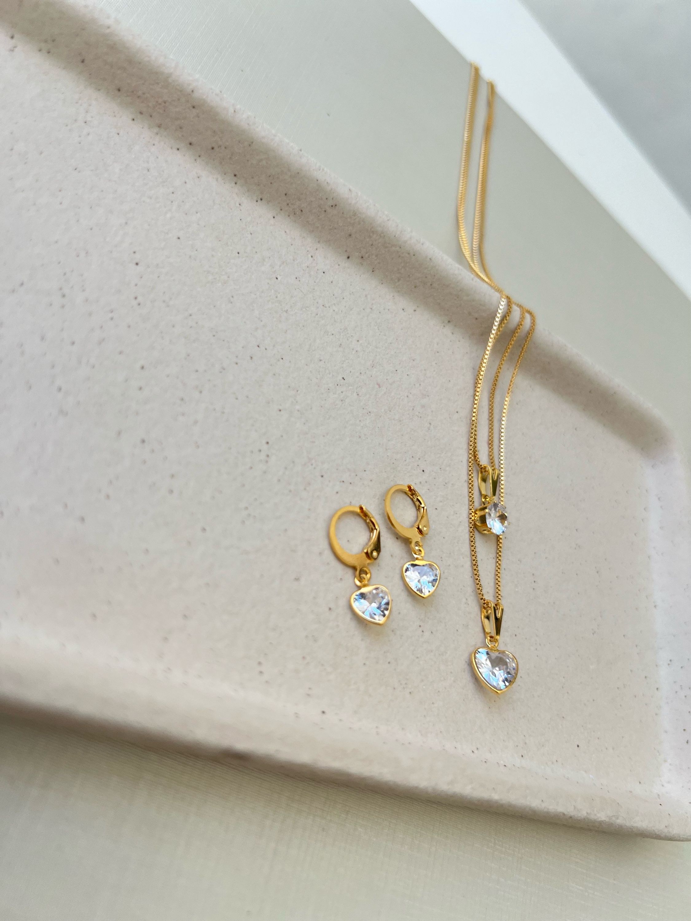 Conjunto ponto de luz formato coração