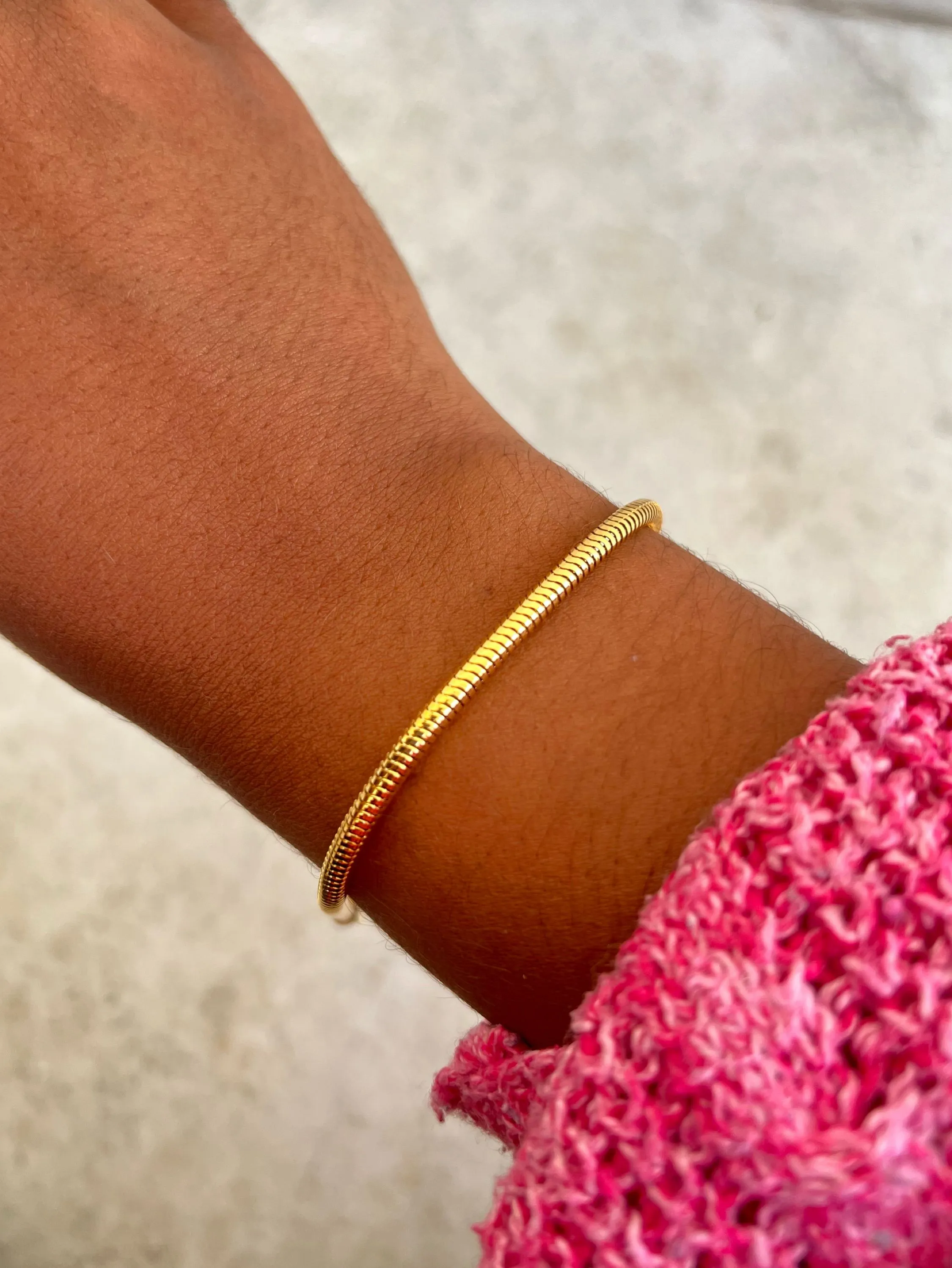Pulseira folheada