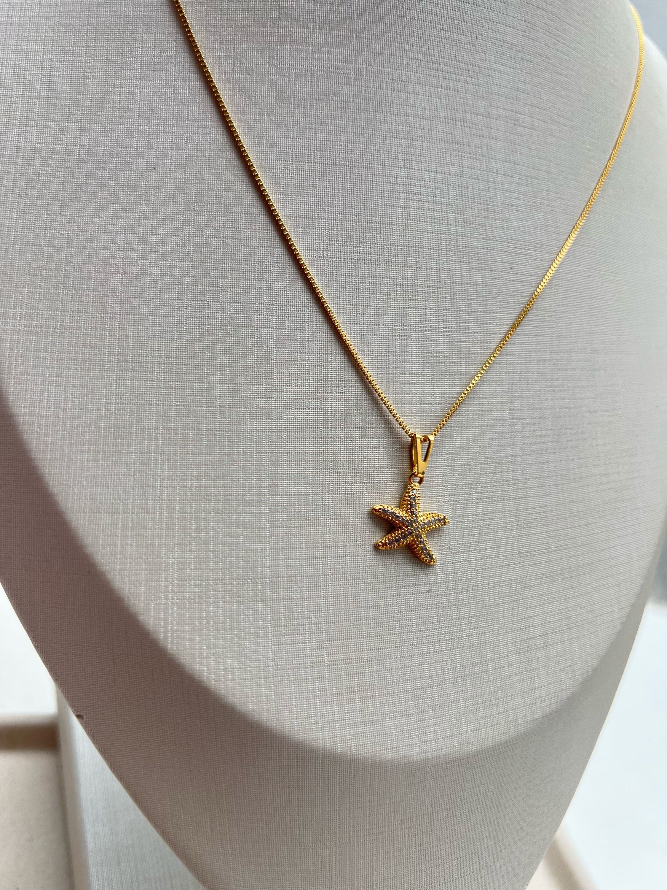 Colar pingente estrala do mar