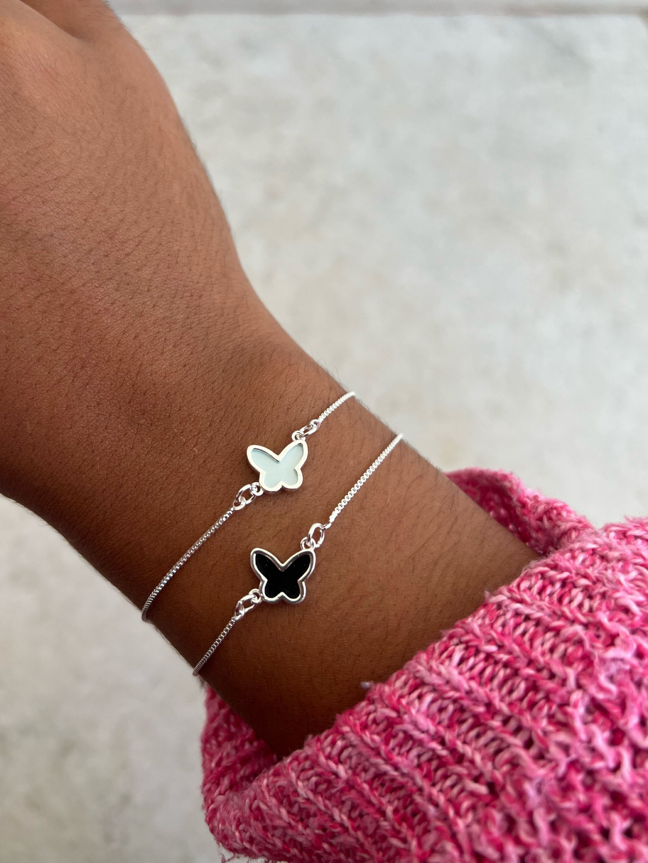Pulseira delicada borboleta