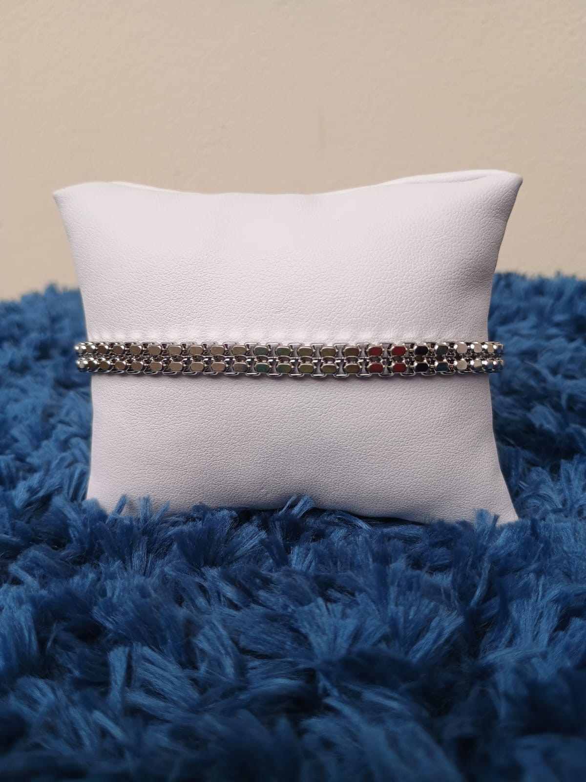 Pulseira masculina aço inoxidável