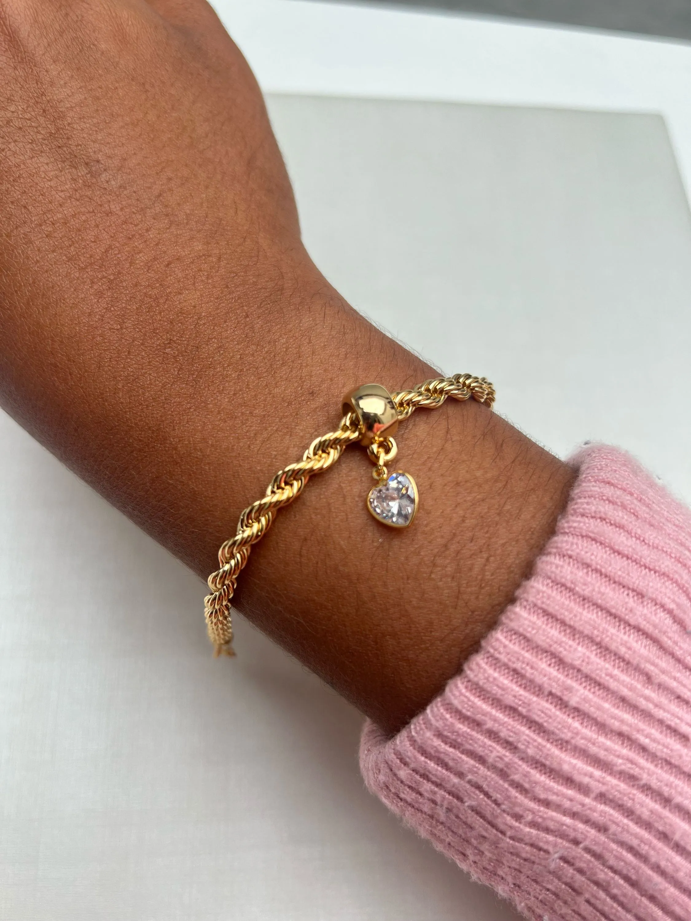 Pulseira cordão baiano pingente ponto de luz