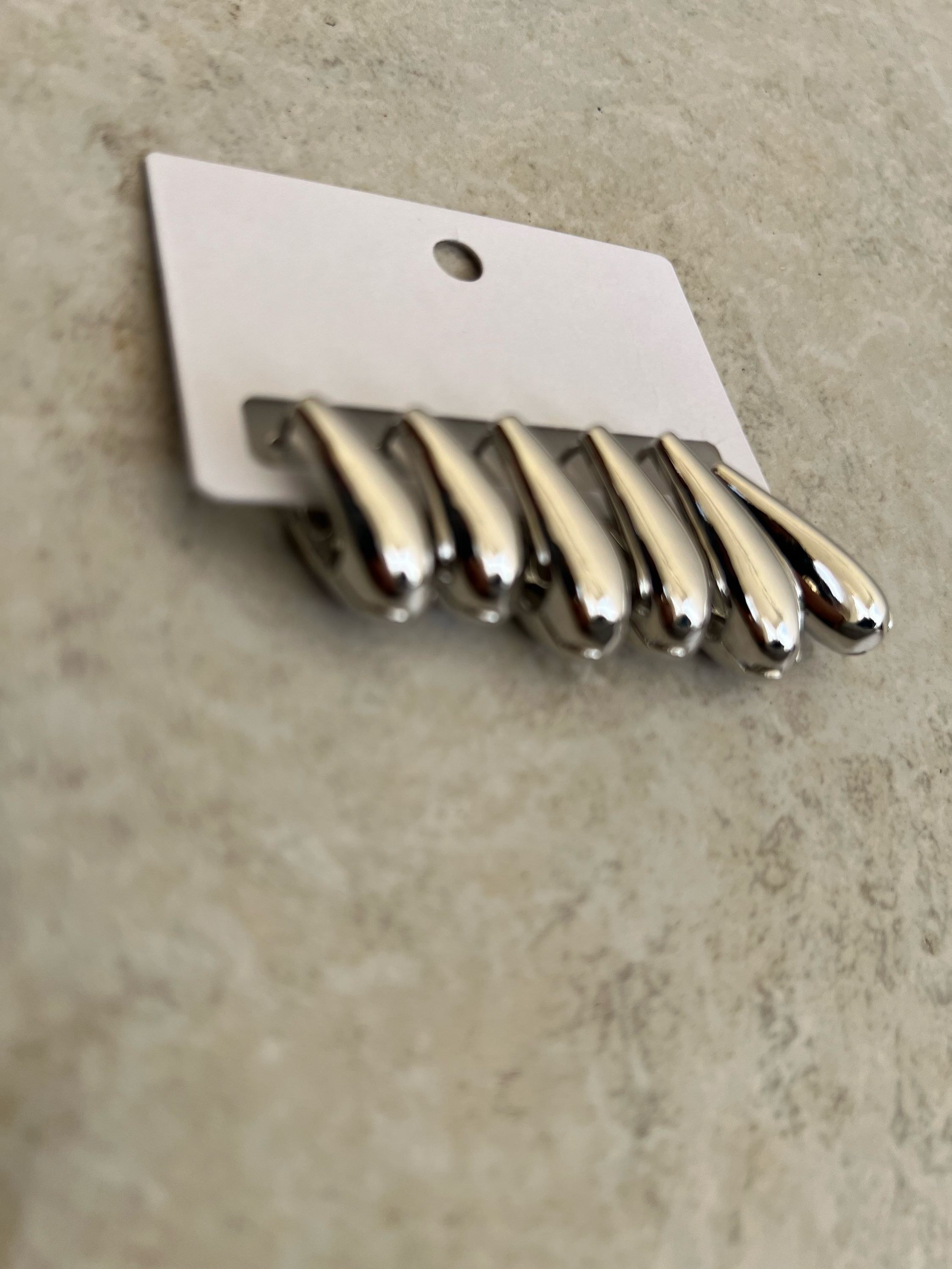 Trio de argolas gotas