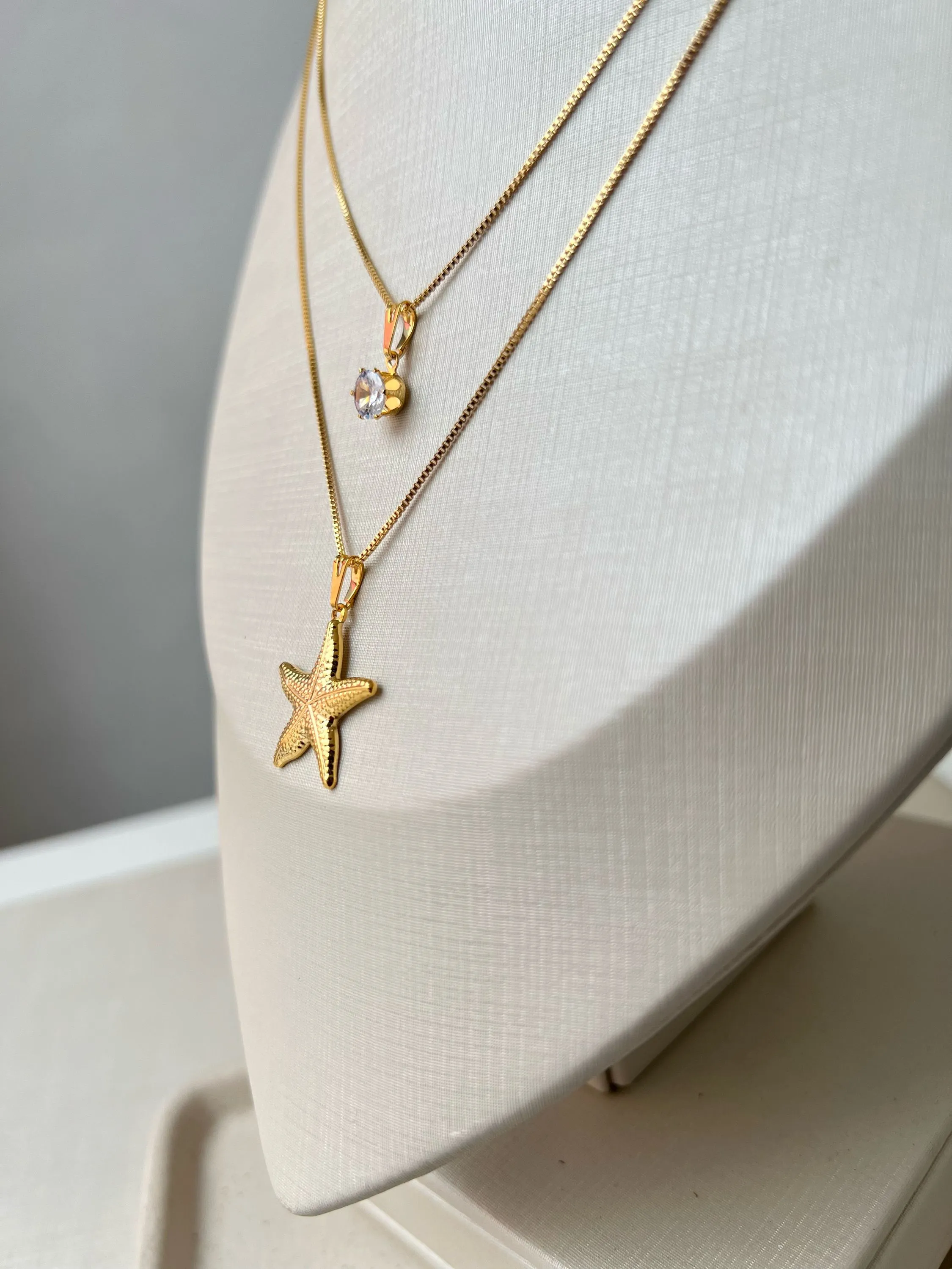 Colar duplo estrela do mar