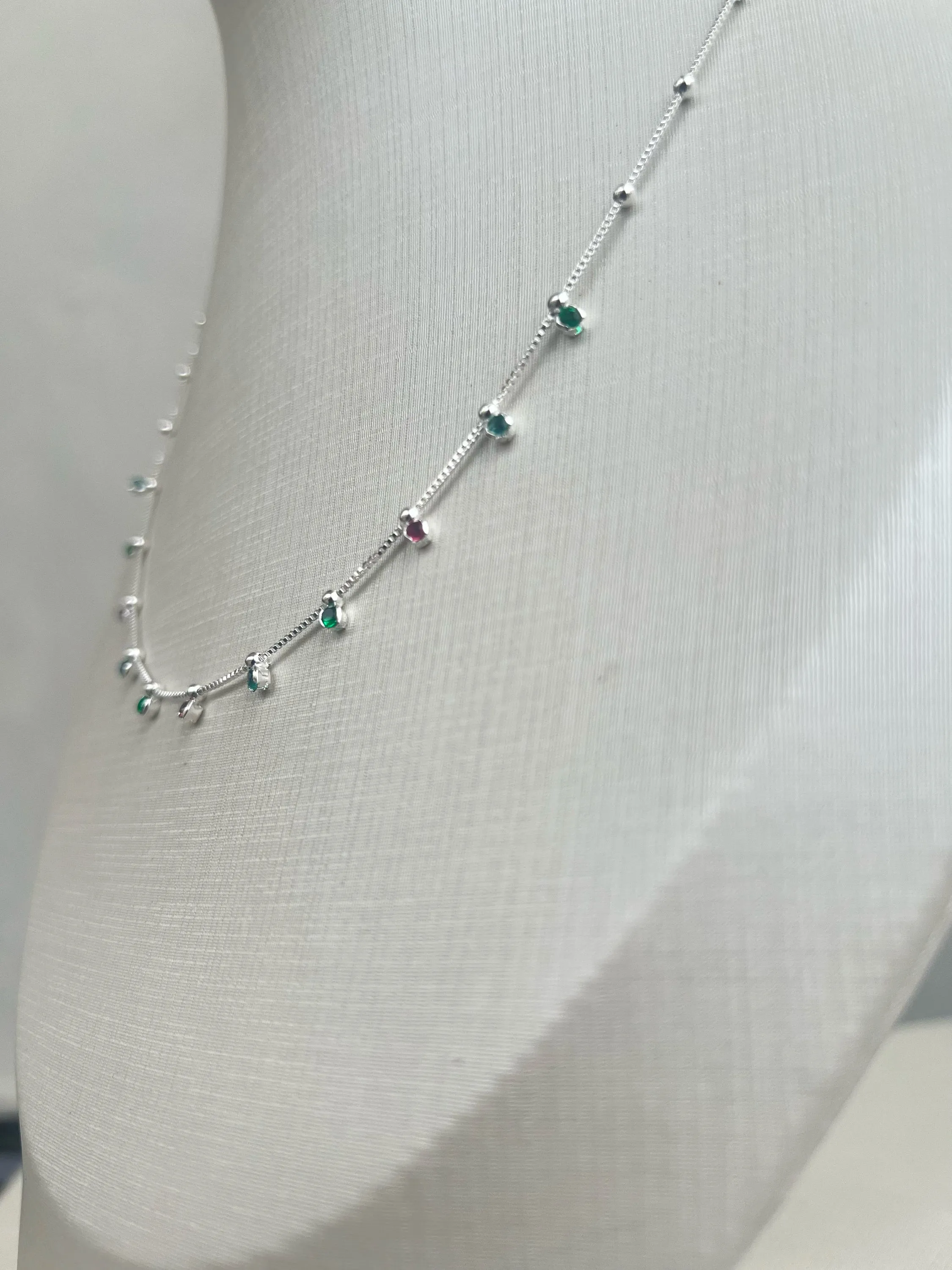 Choker pingentes ponto de luz