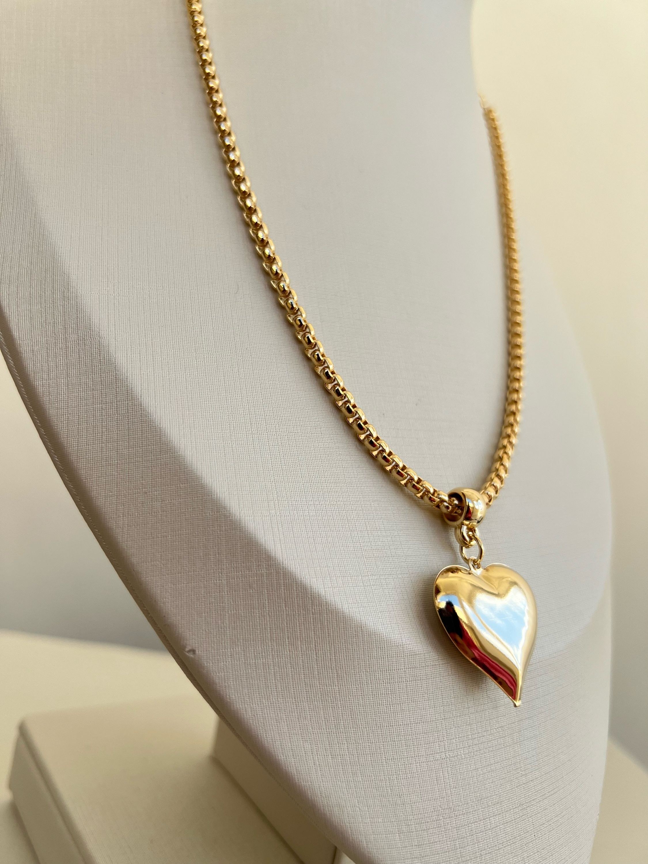 Colar pingente coração