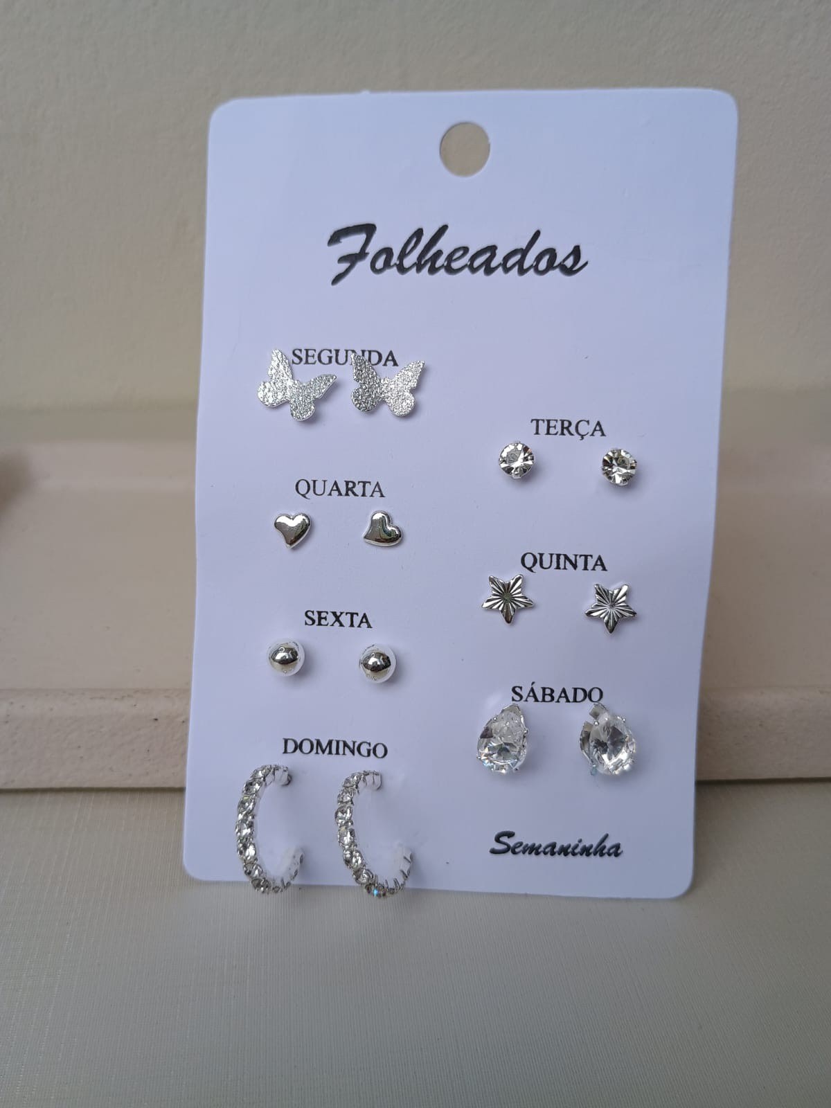 Semaninha argolinha cravejada