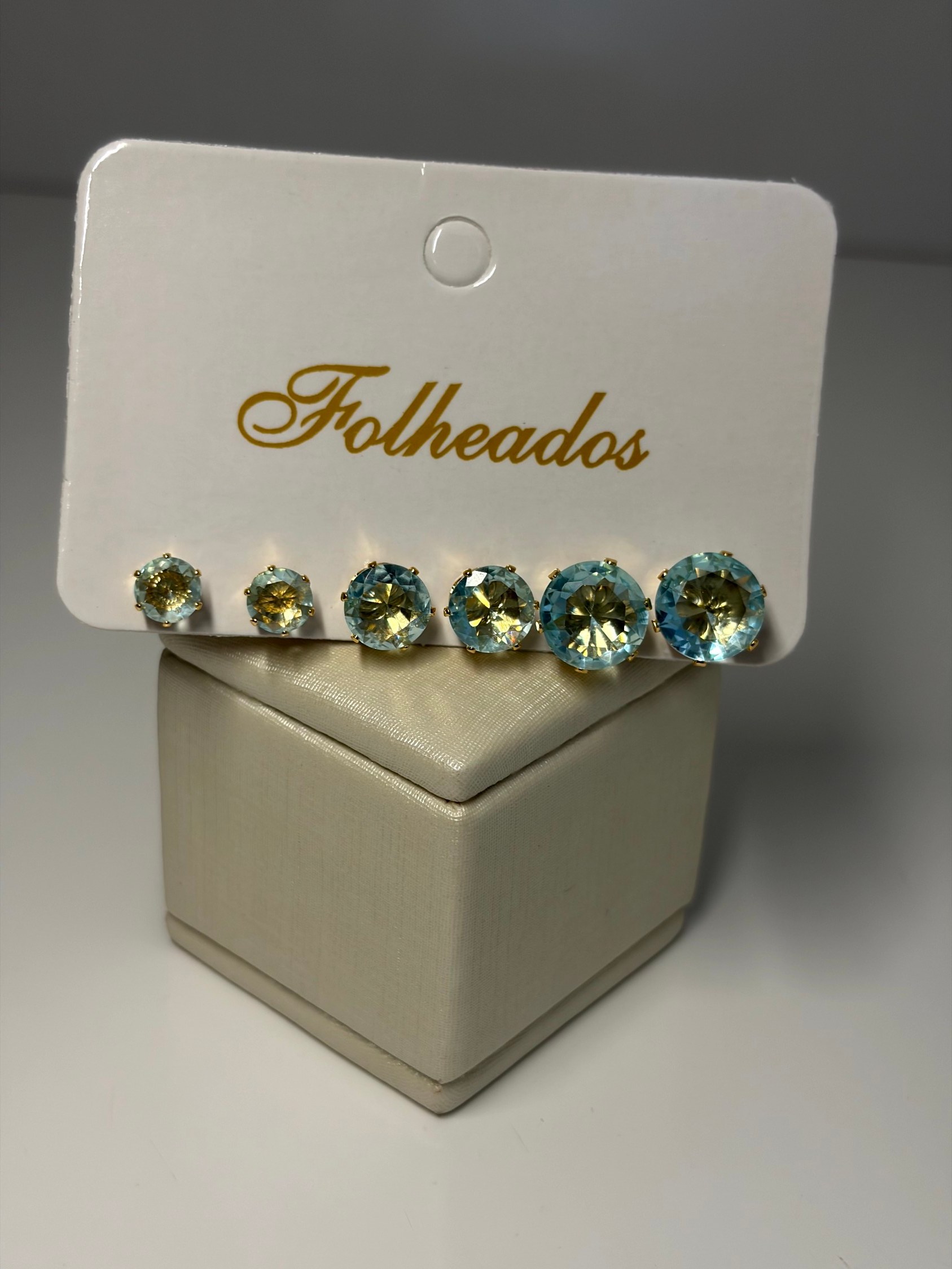 Trio de brincos / dourado