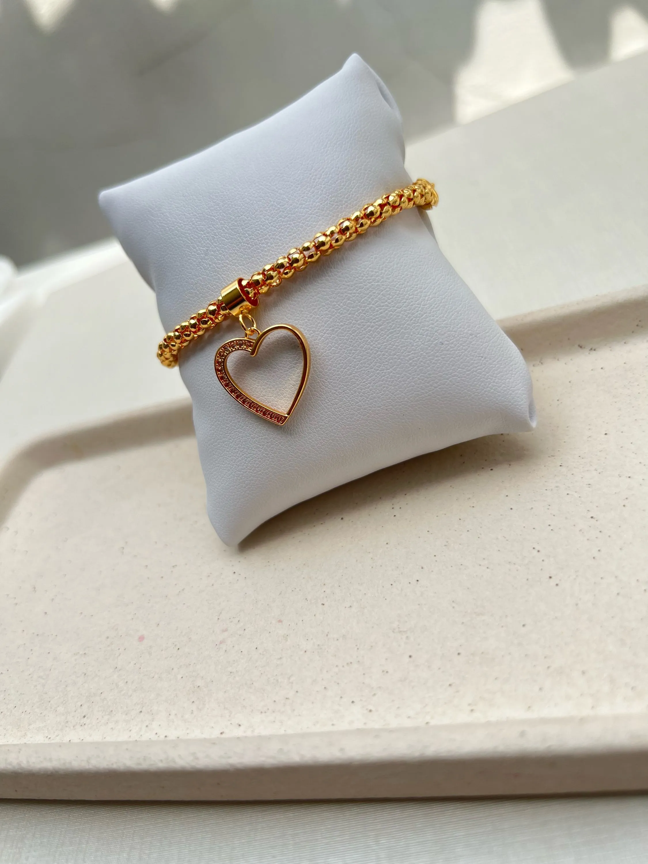 Pulseira pingente coração