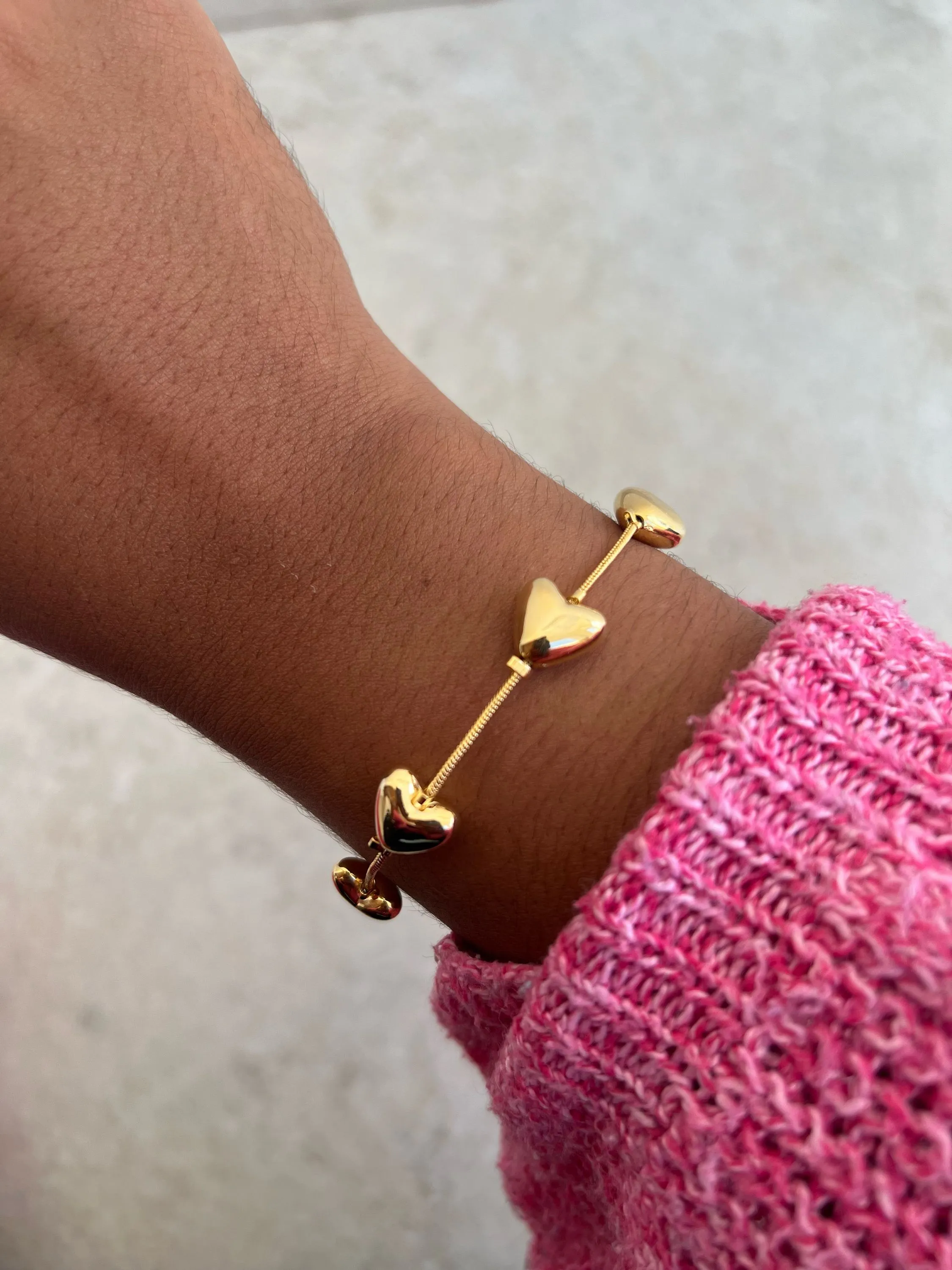 Pulseira delicada coração