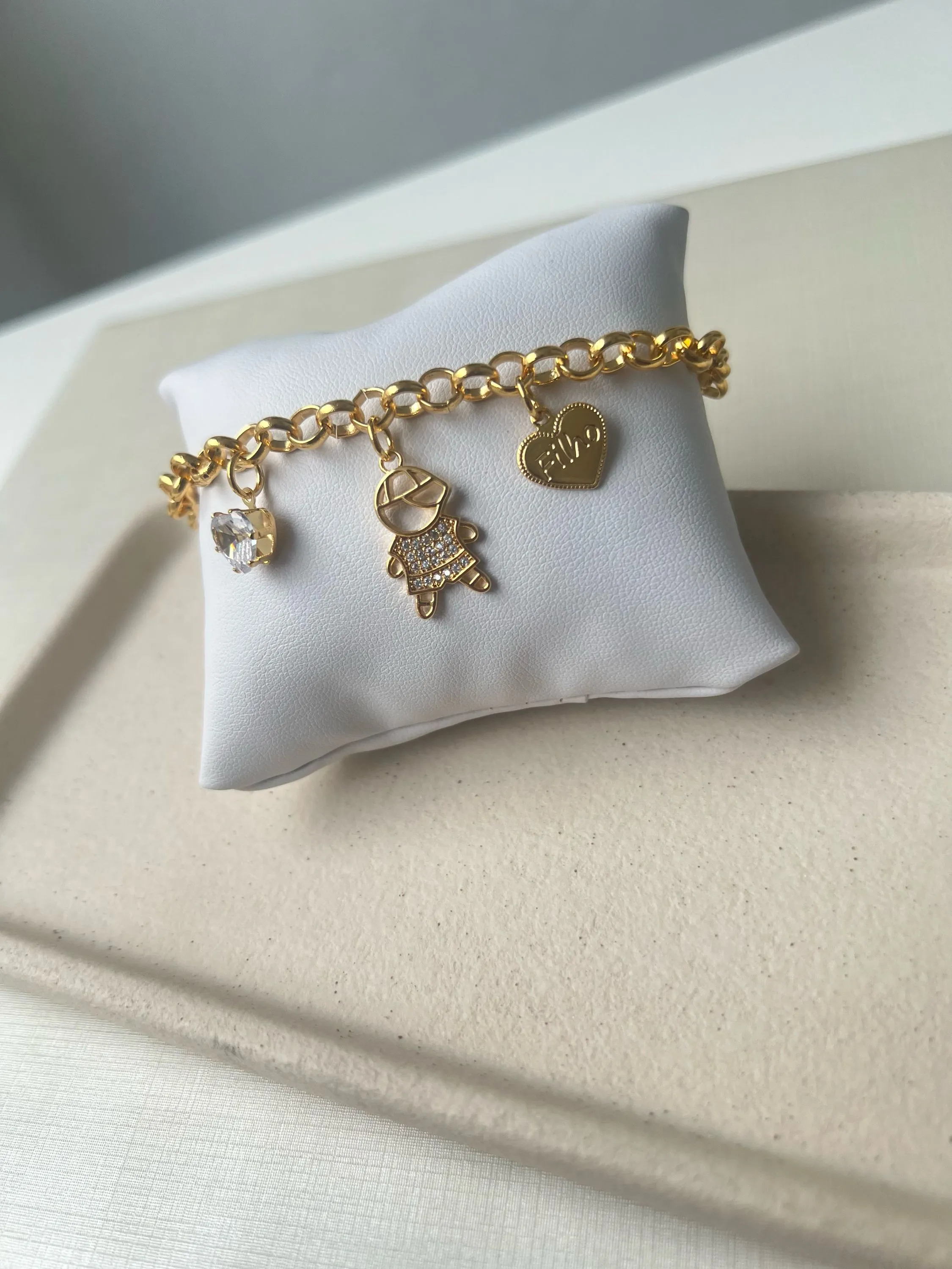 Pulseira pingente menino 🩵