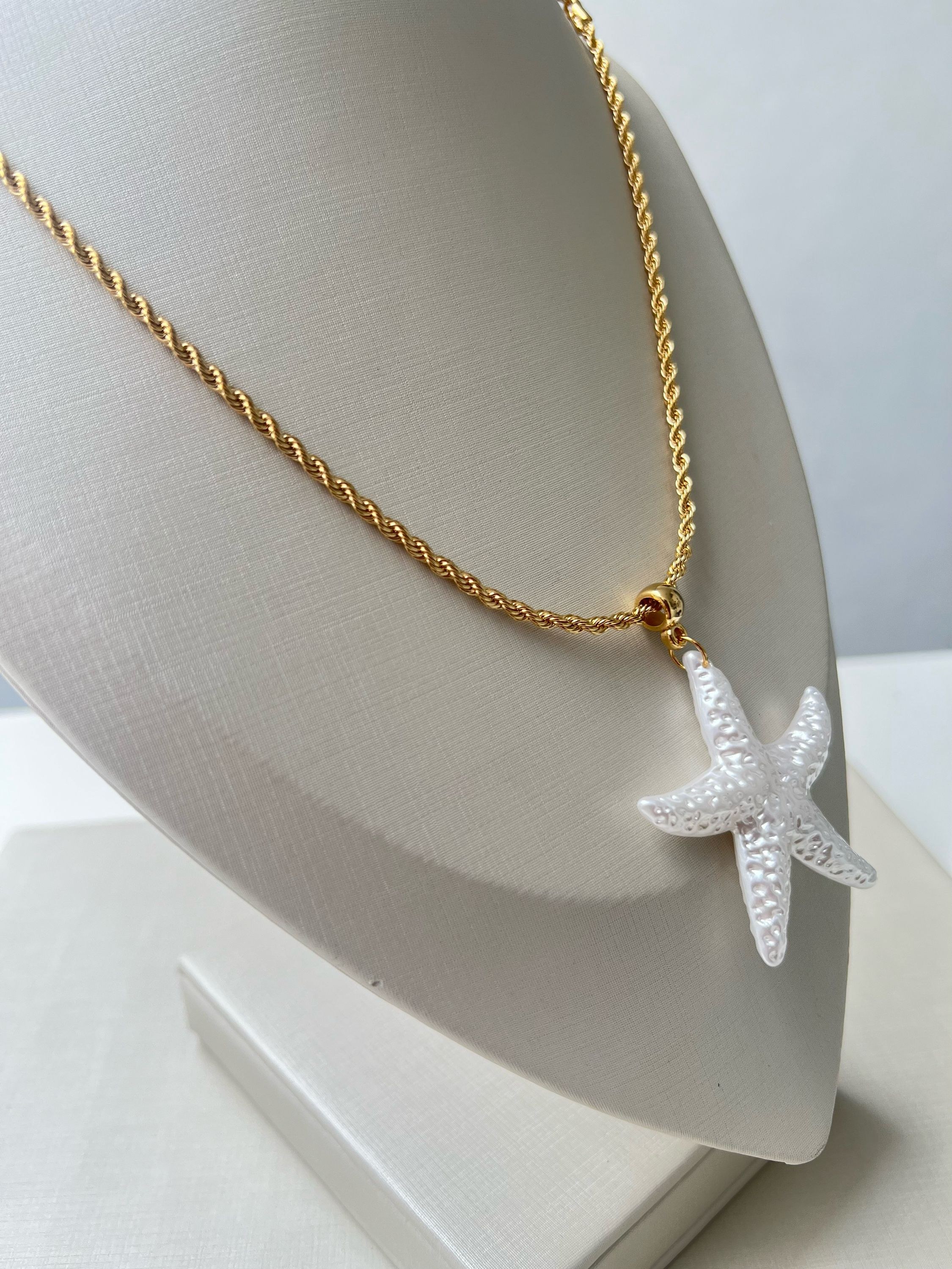 Colar cordão baiano pingente estrela do mar