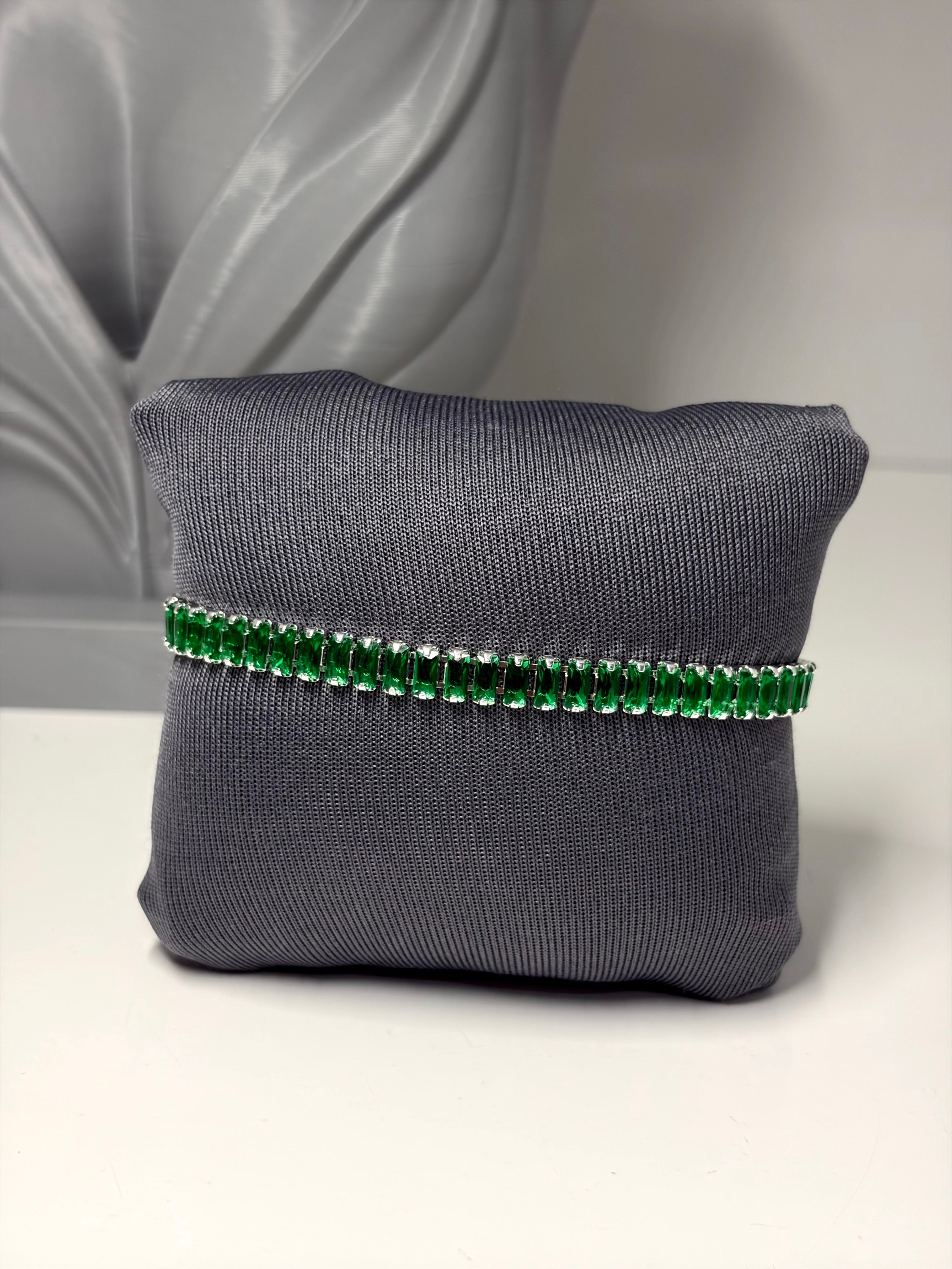 Pulseira Riviera verde/prata