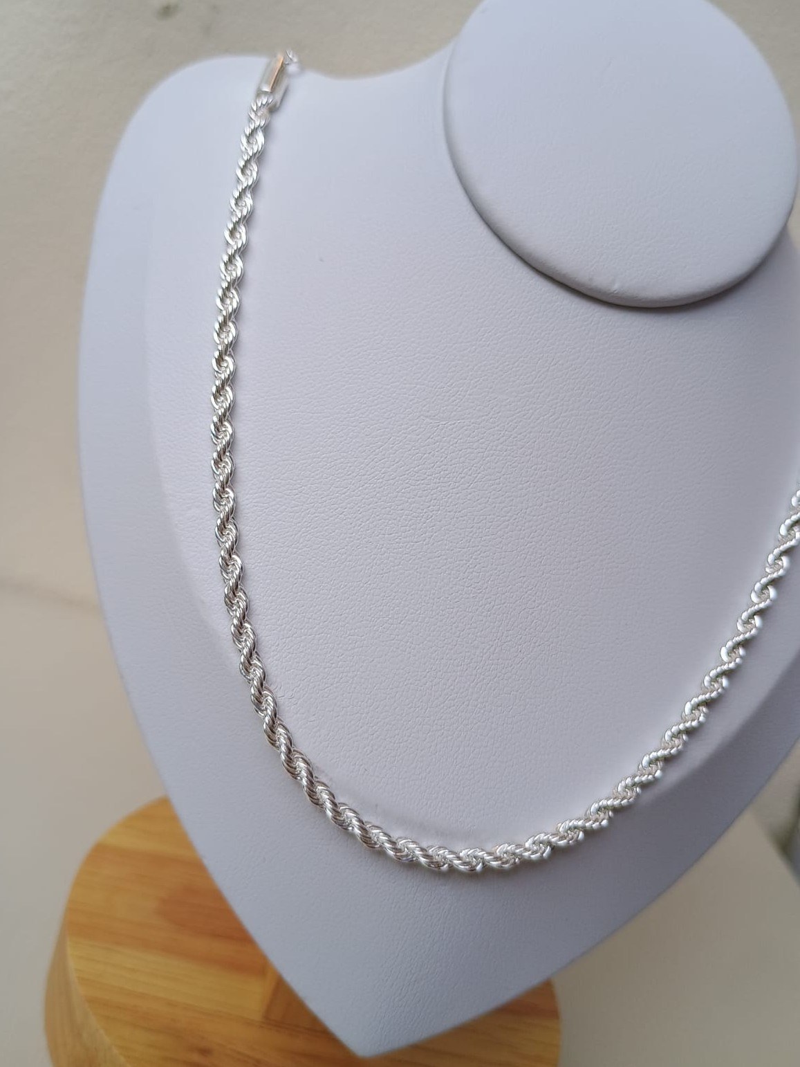 Colar cordão baiano prata