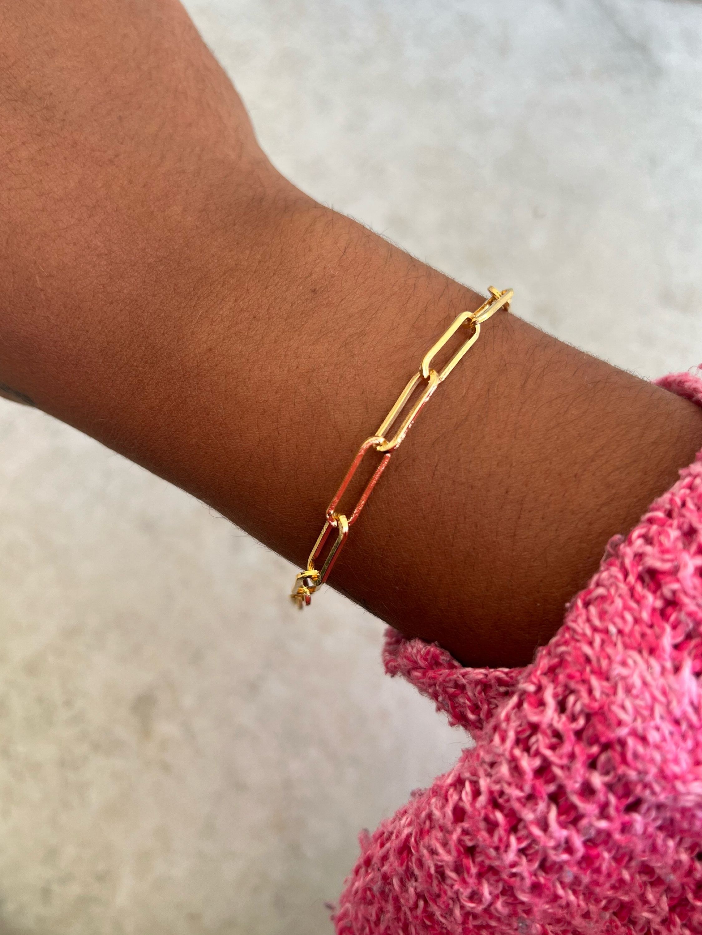 Pulseira correntaria fina