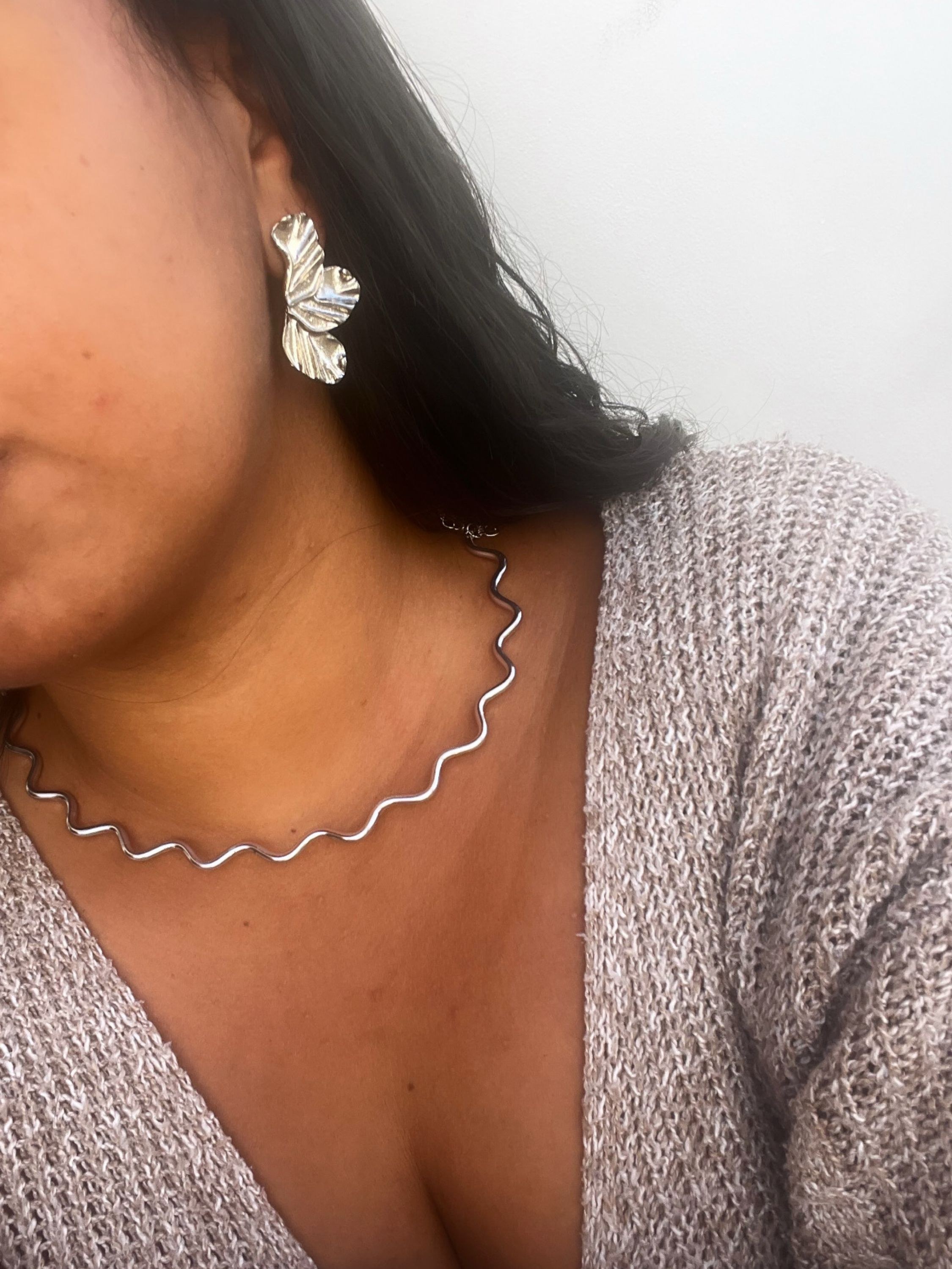 Conjunto Choker e brinco