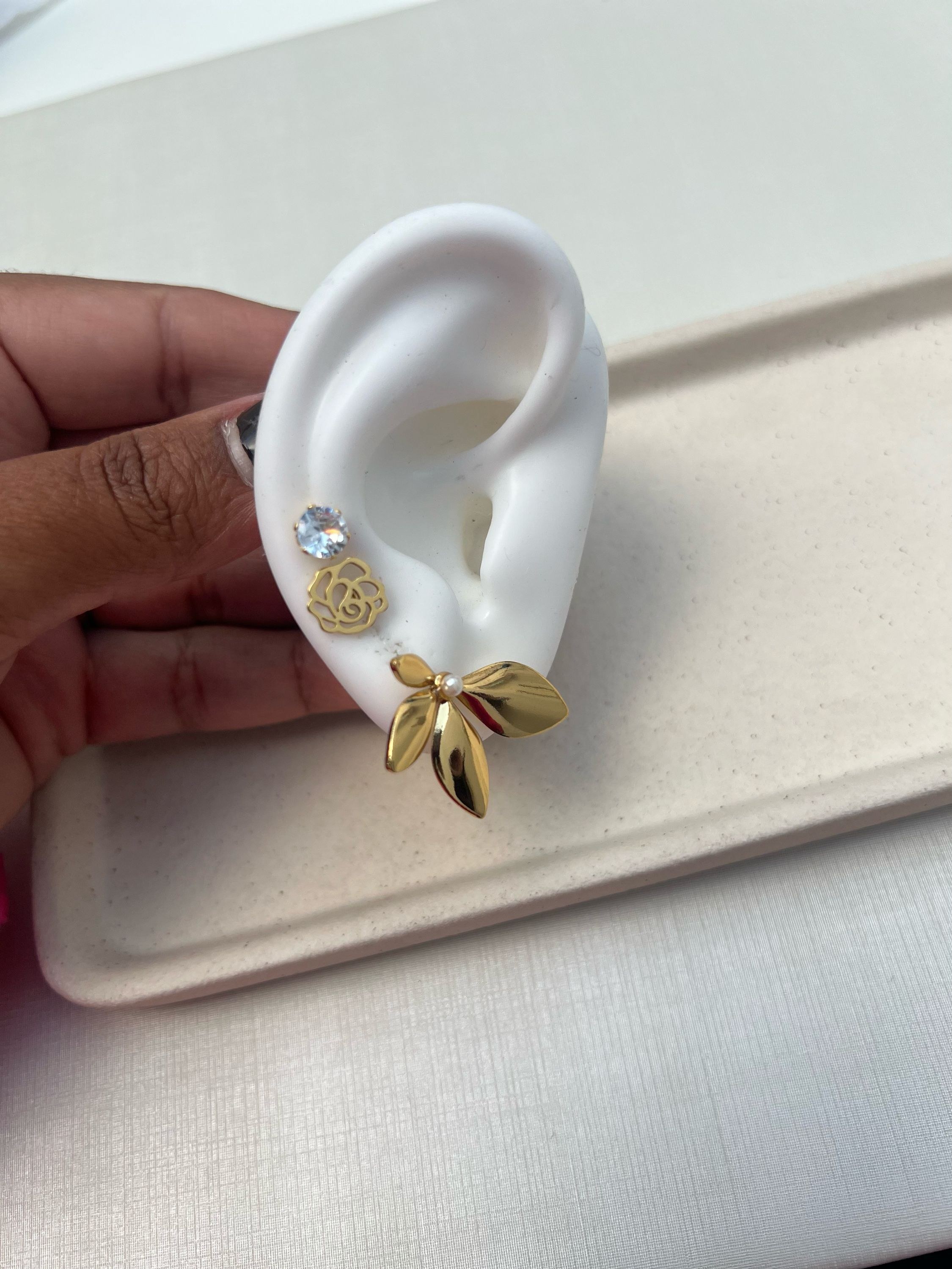 Trio de brinco AÇO INOXIDÁVEL