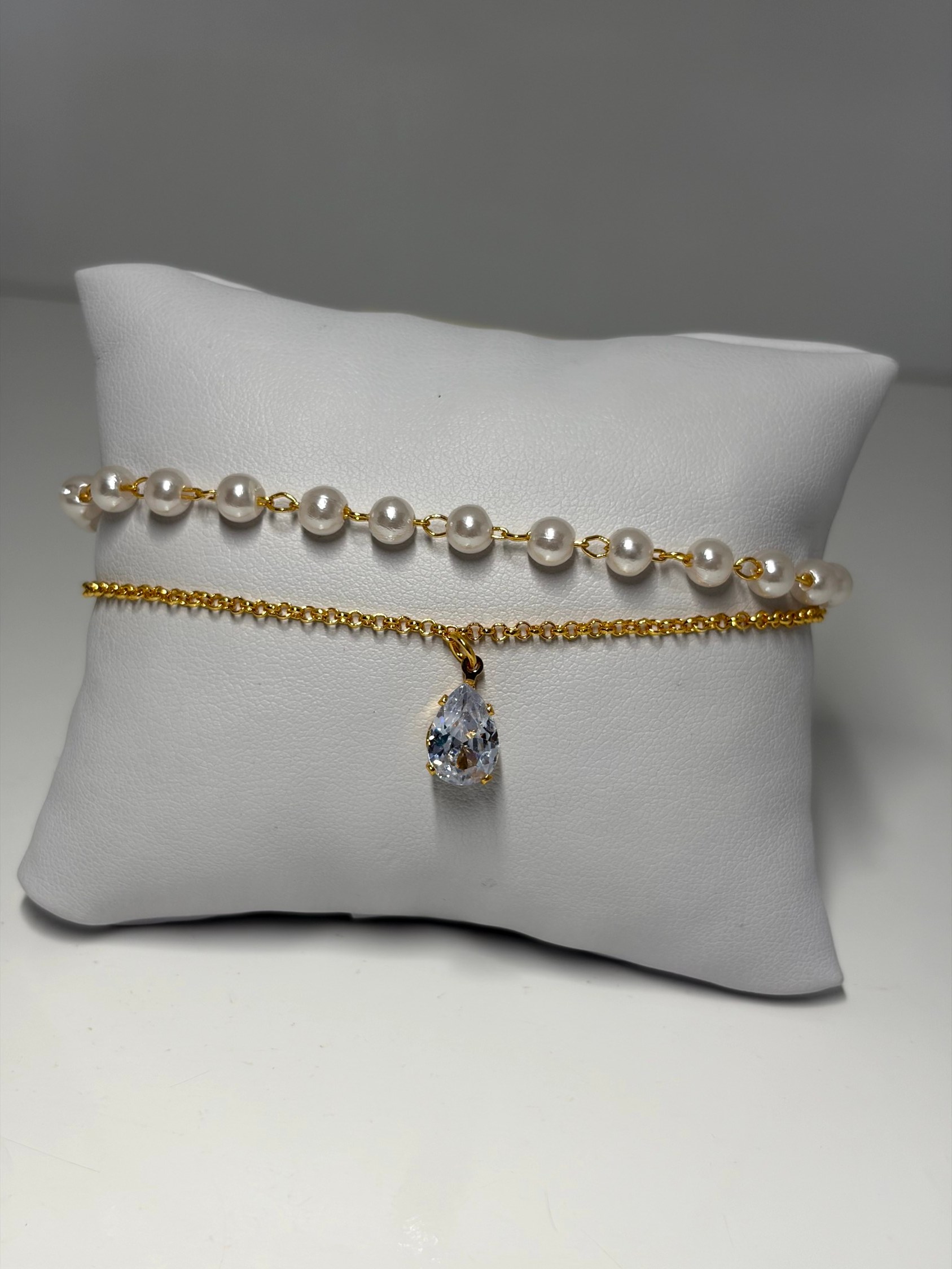 Pulseira com bolinhas e ponto de luz