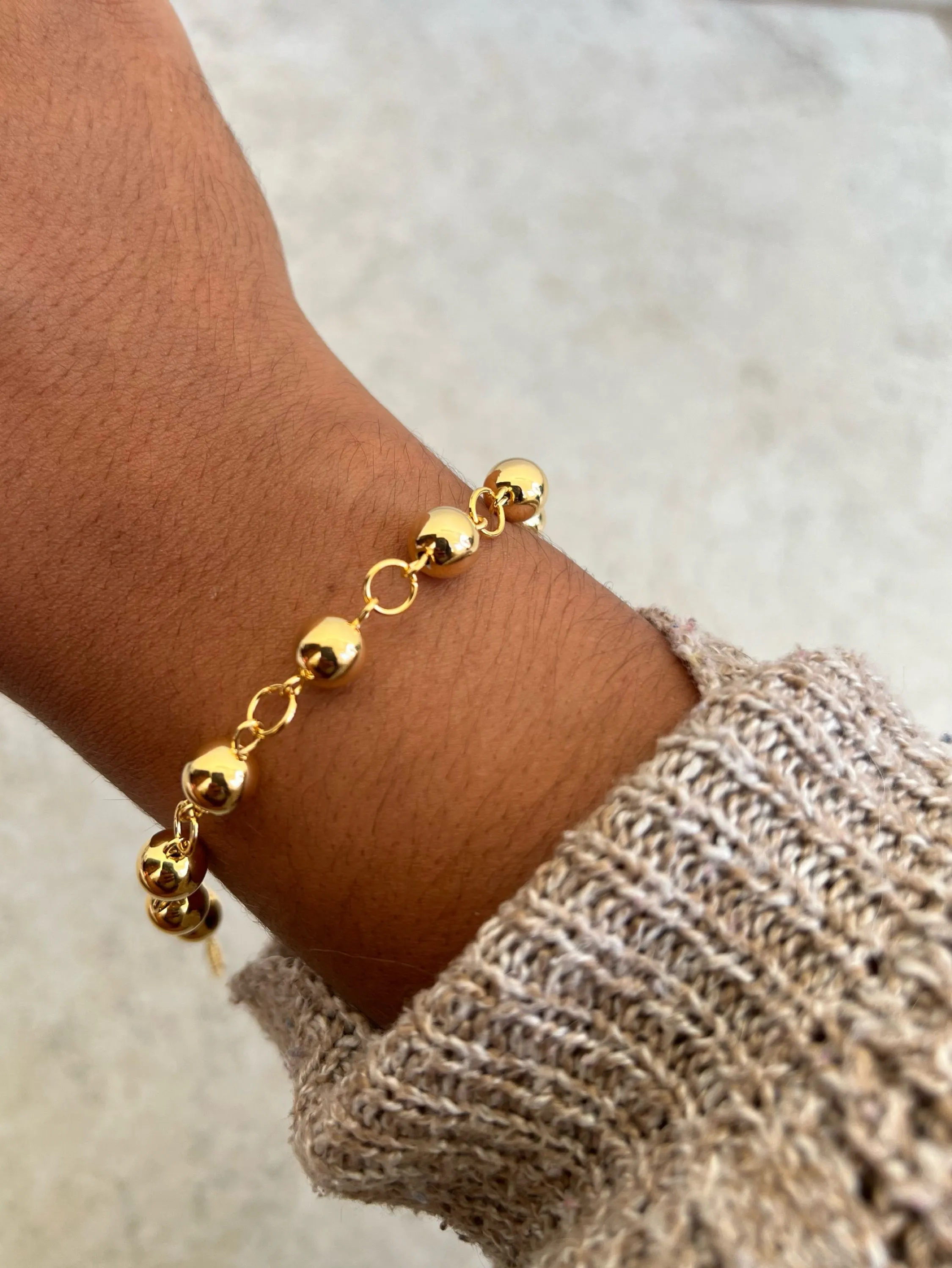 Pulseira folheada