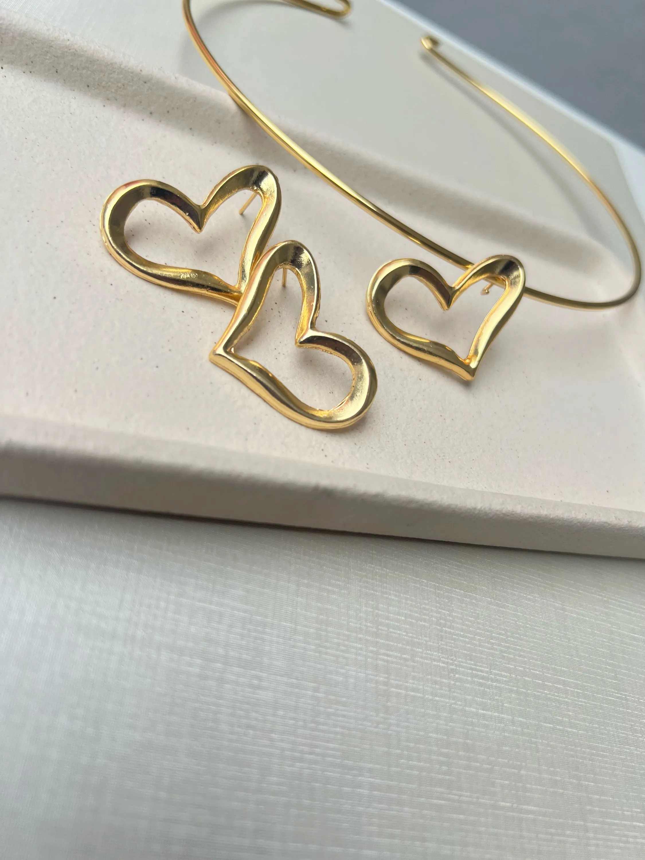 Conjunto Choker aro e brinco