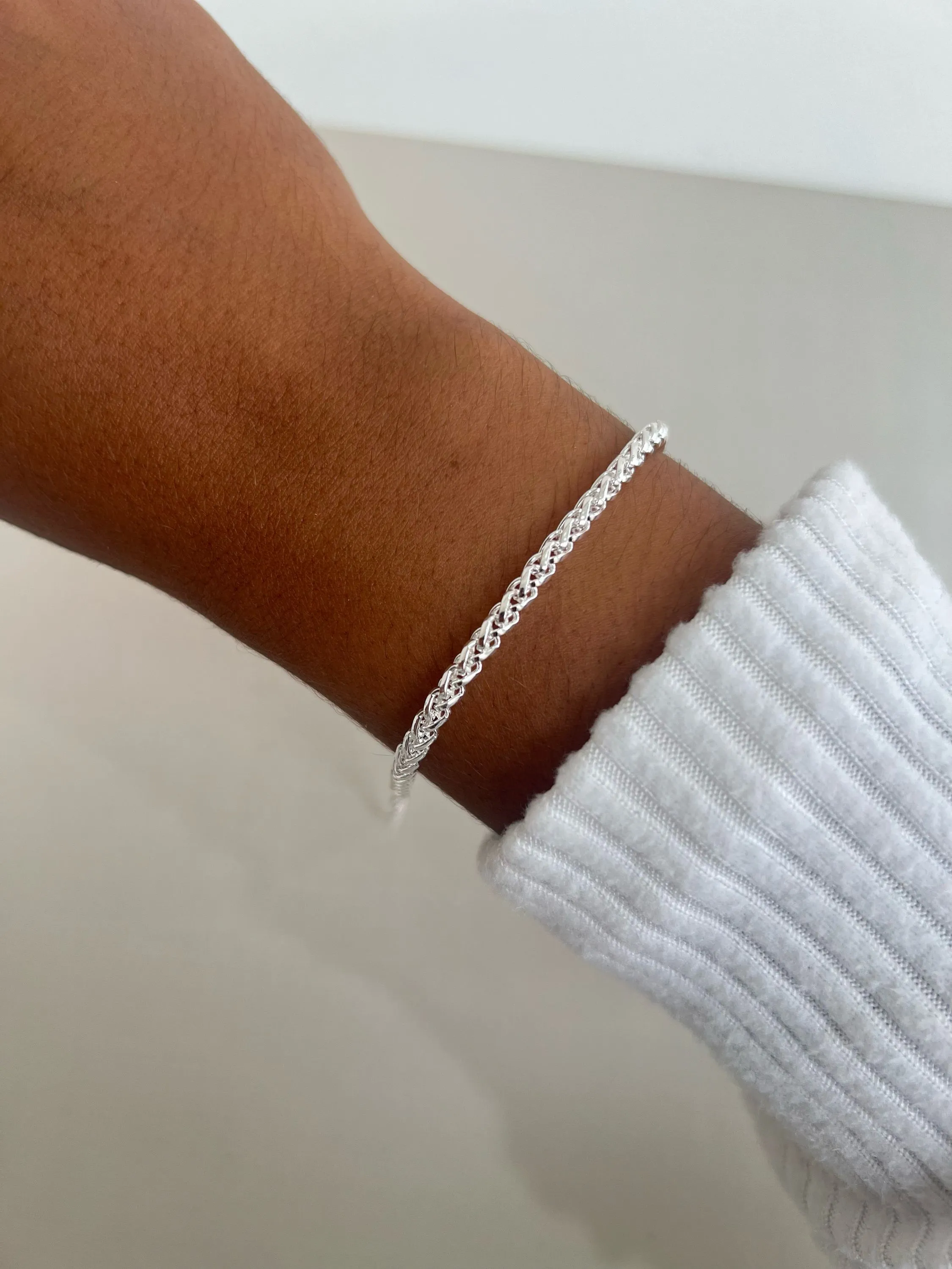 Pulseira corrente cordao baiano
