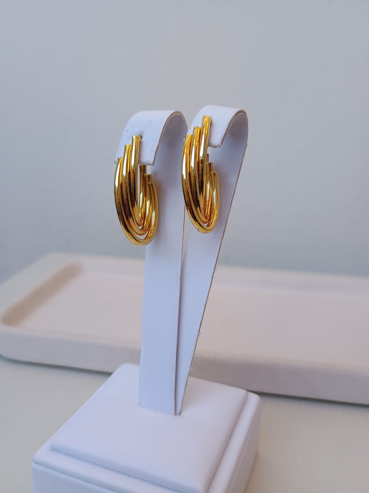 Brinco de argola tripla