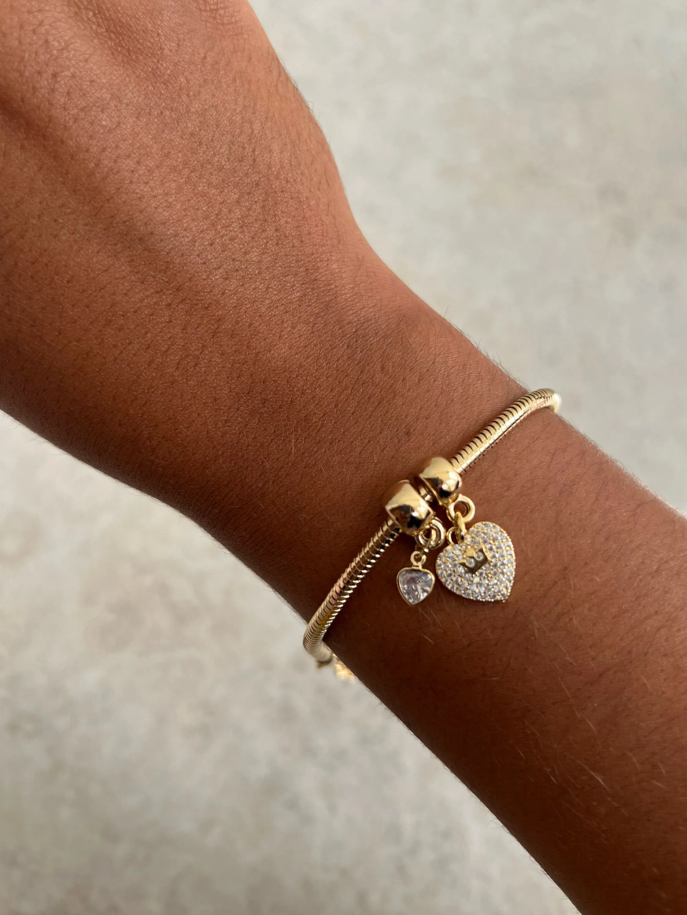Pulseira pingente coração