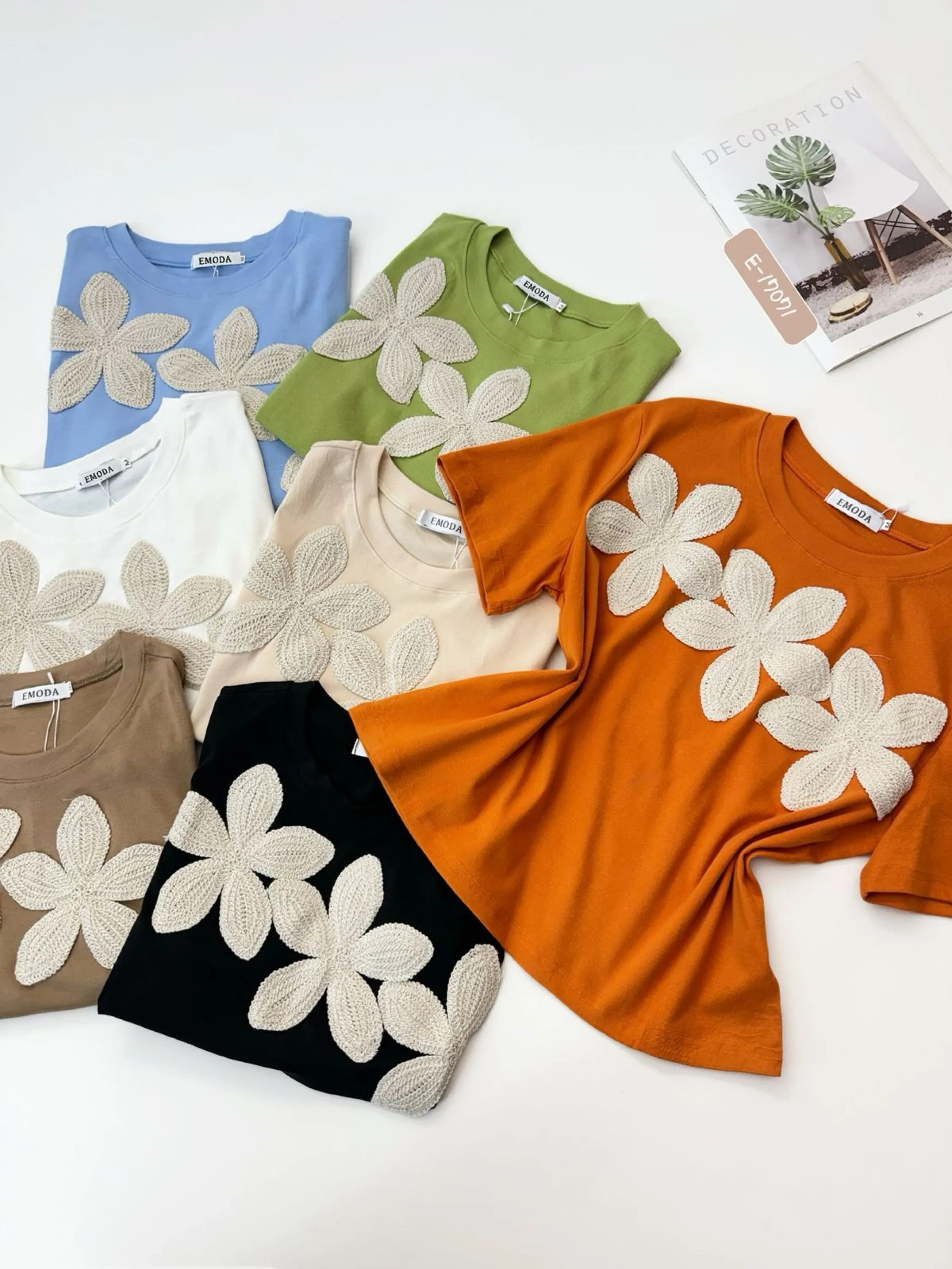 17071 blusa de algodão  bordado