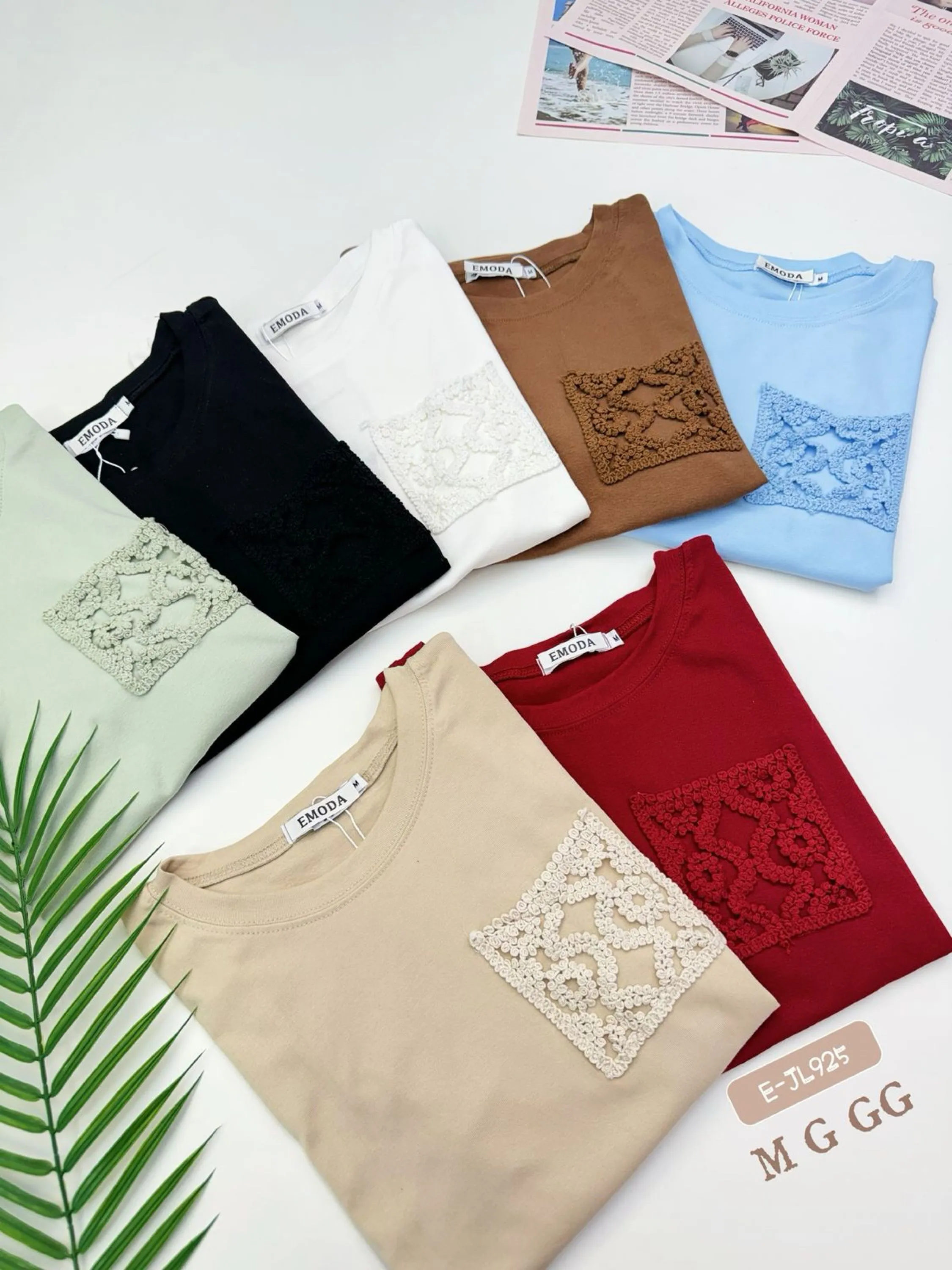 E-JL925 T-shirt - M G GG - algodão