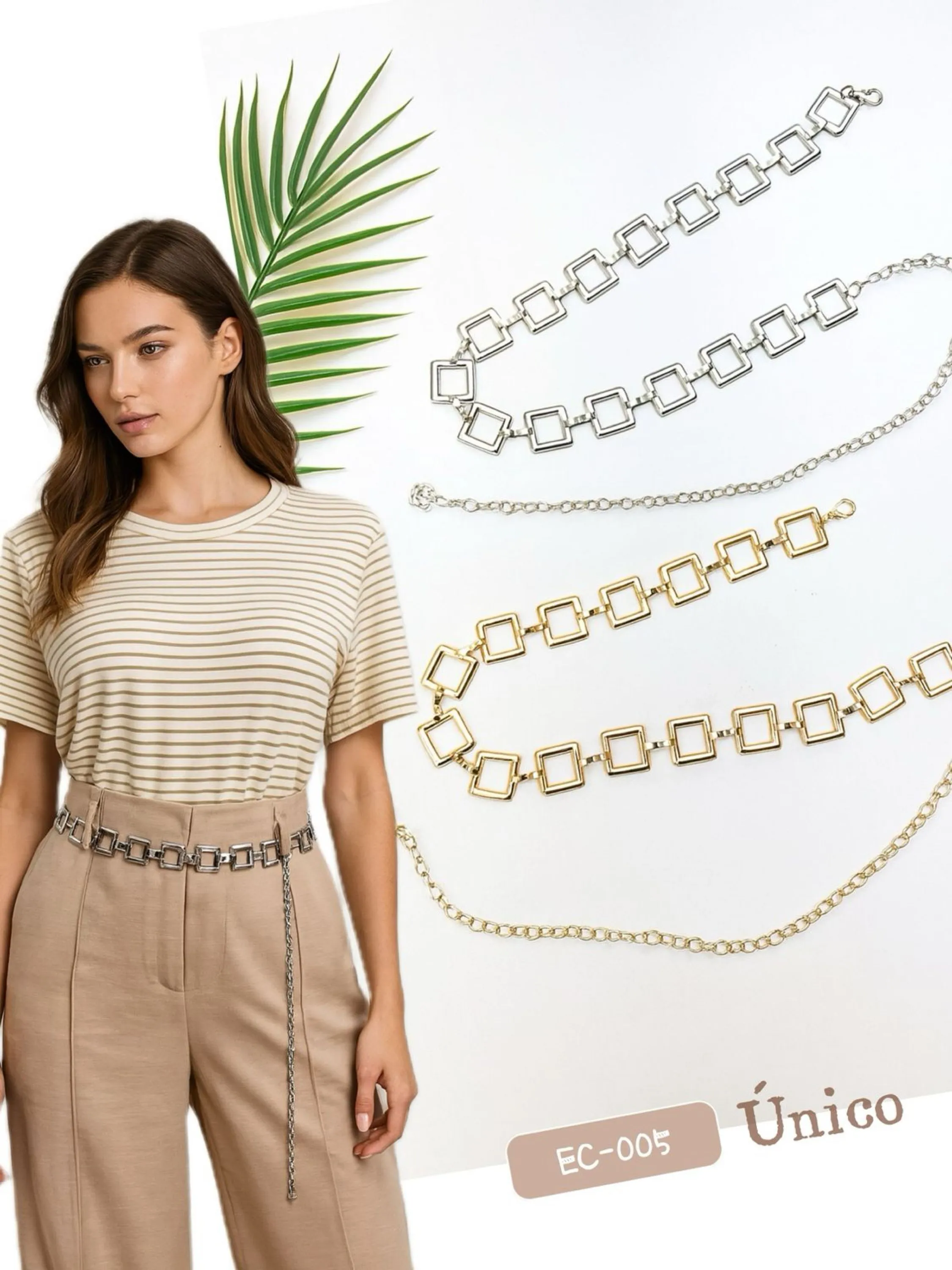 EC-005 Cinto - ÚNICO - corrente 110 cm