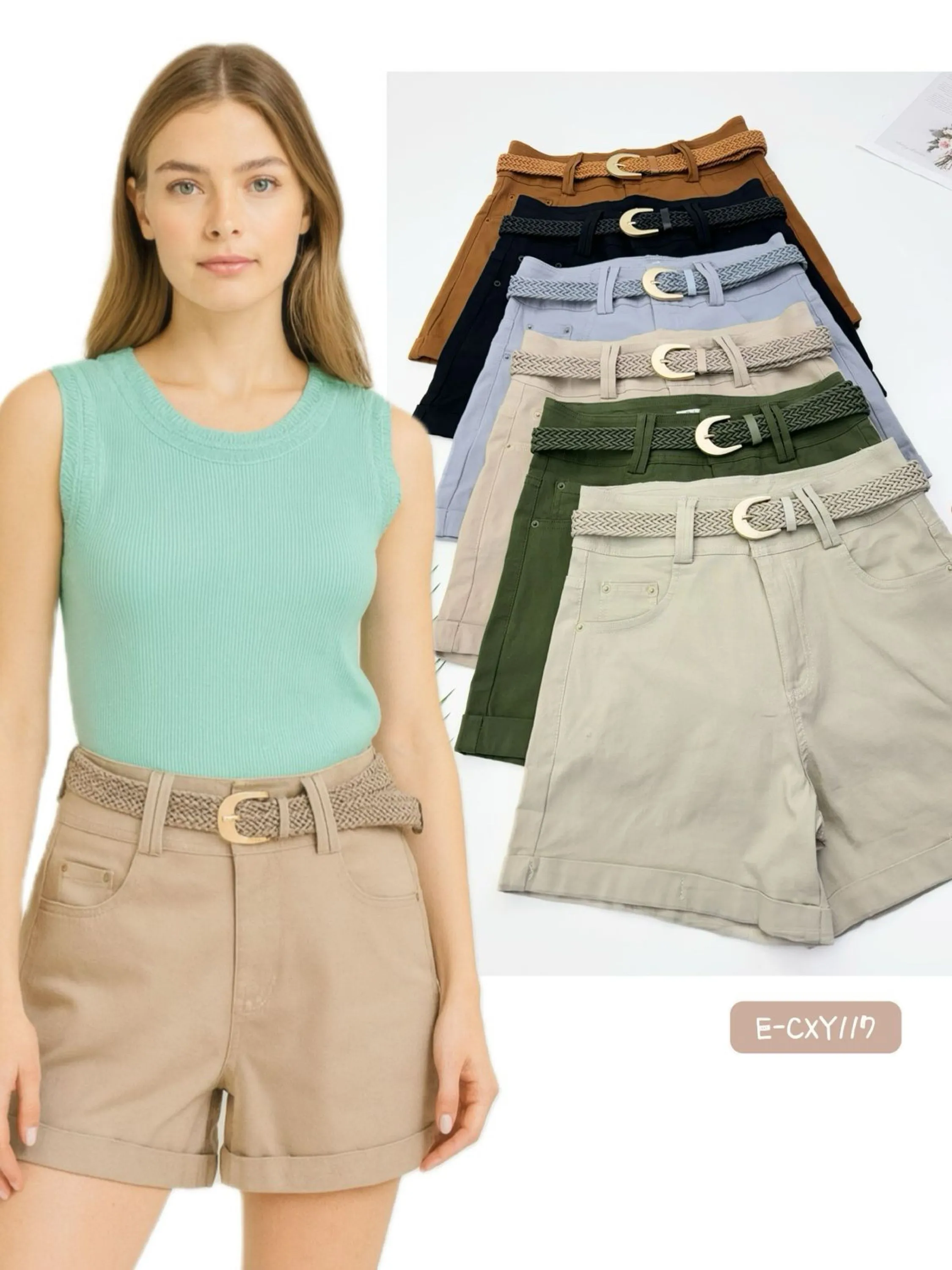 E-CXY117.  Short - P M G GG - Tenoblque elastano