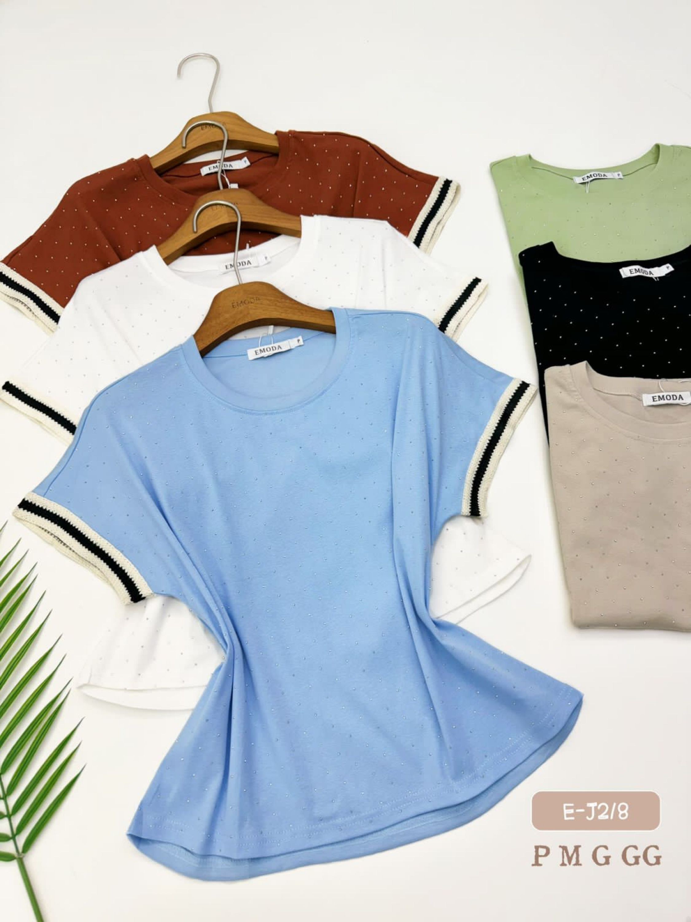 E-J218. T-shirt - P M G GG - algodão