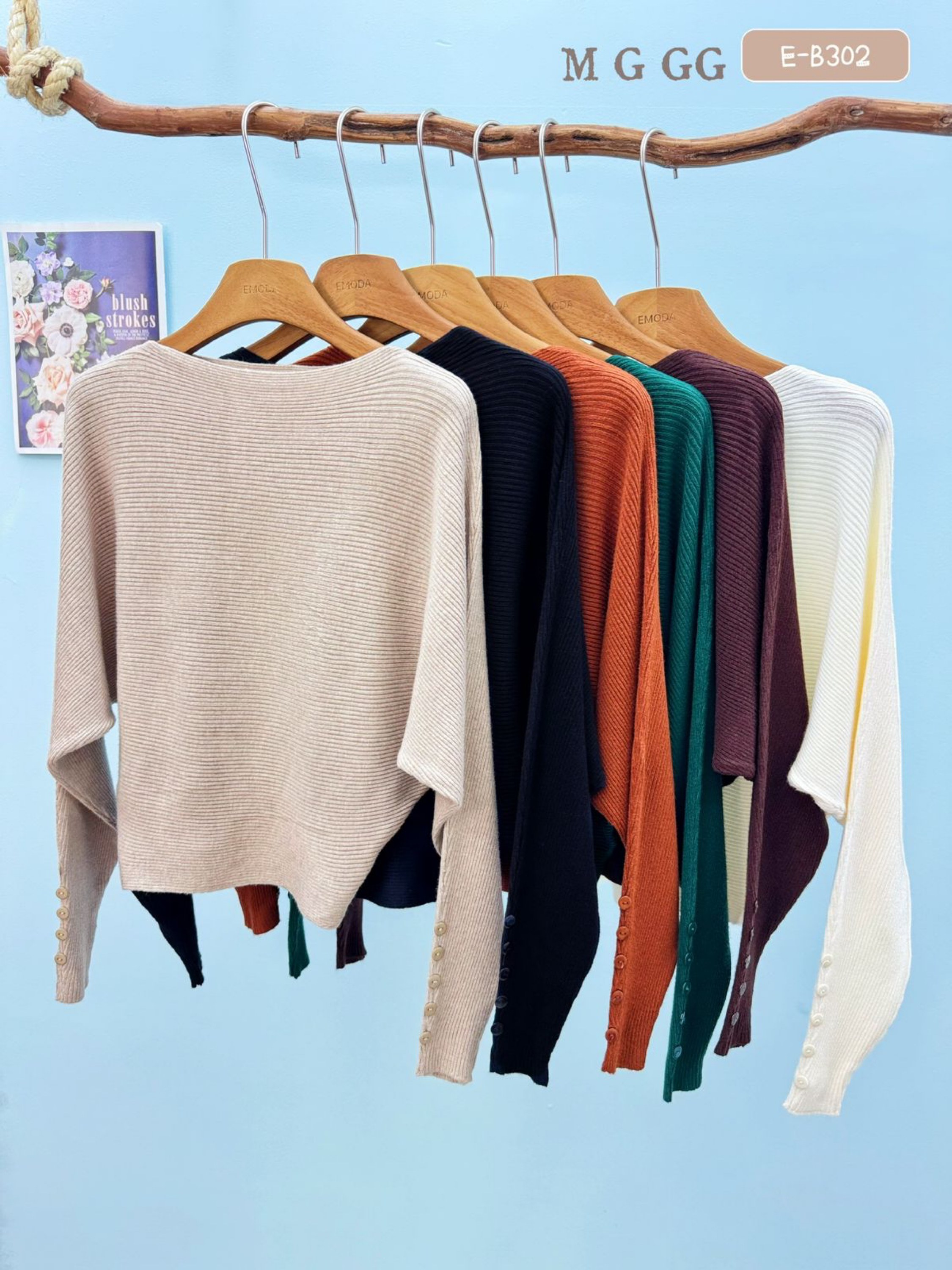 E-B302 Blusa morcego - M G GG - modal ( lãzina