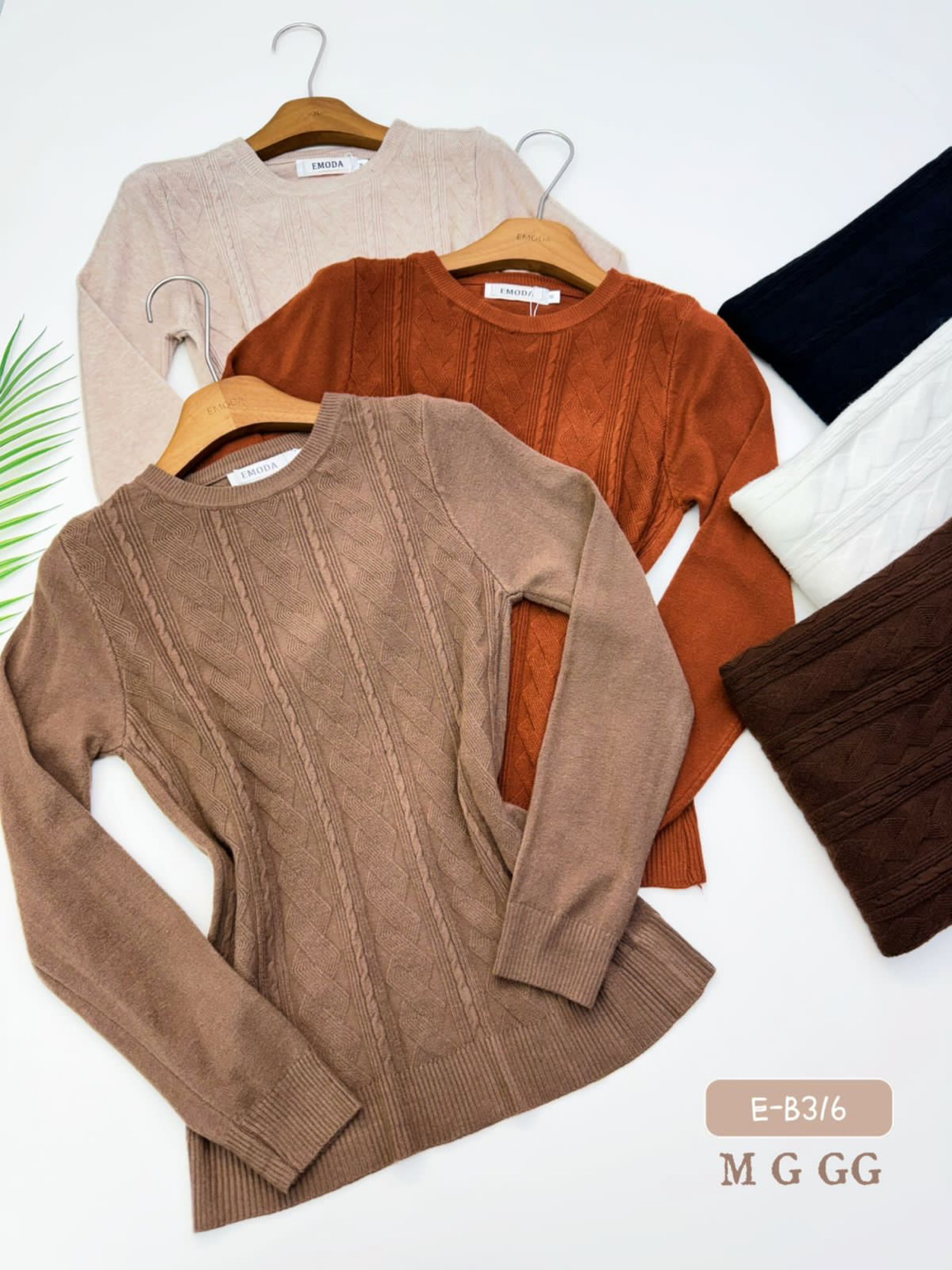 E-B316. Blusa - M G GG - modal (uma lã