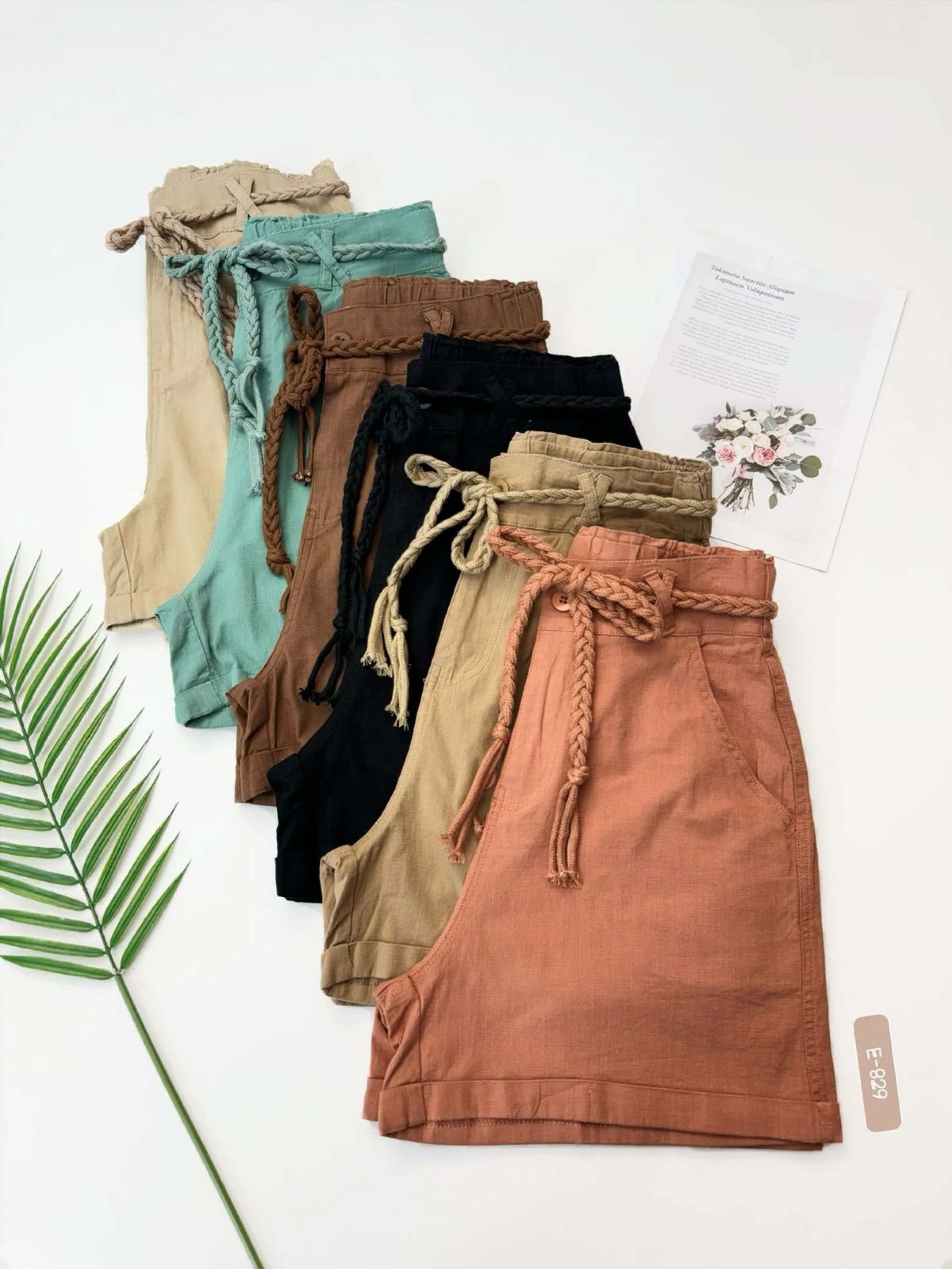 E-829. Short - - linha elastano