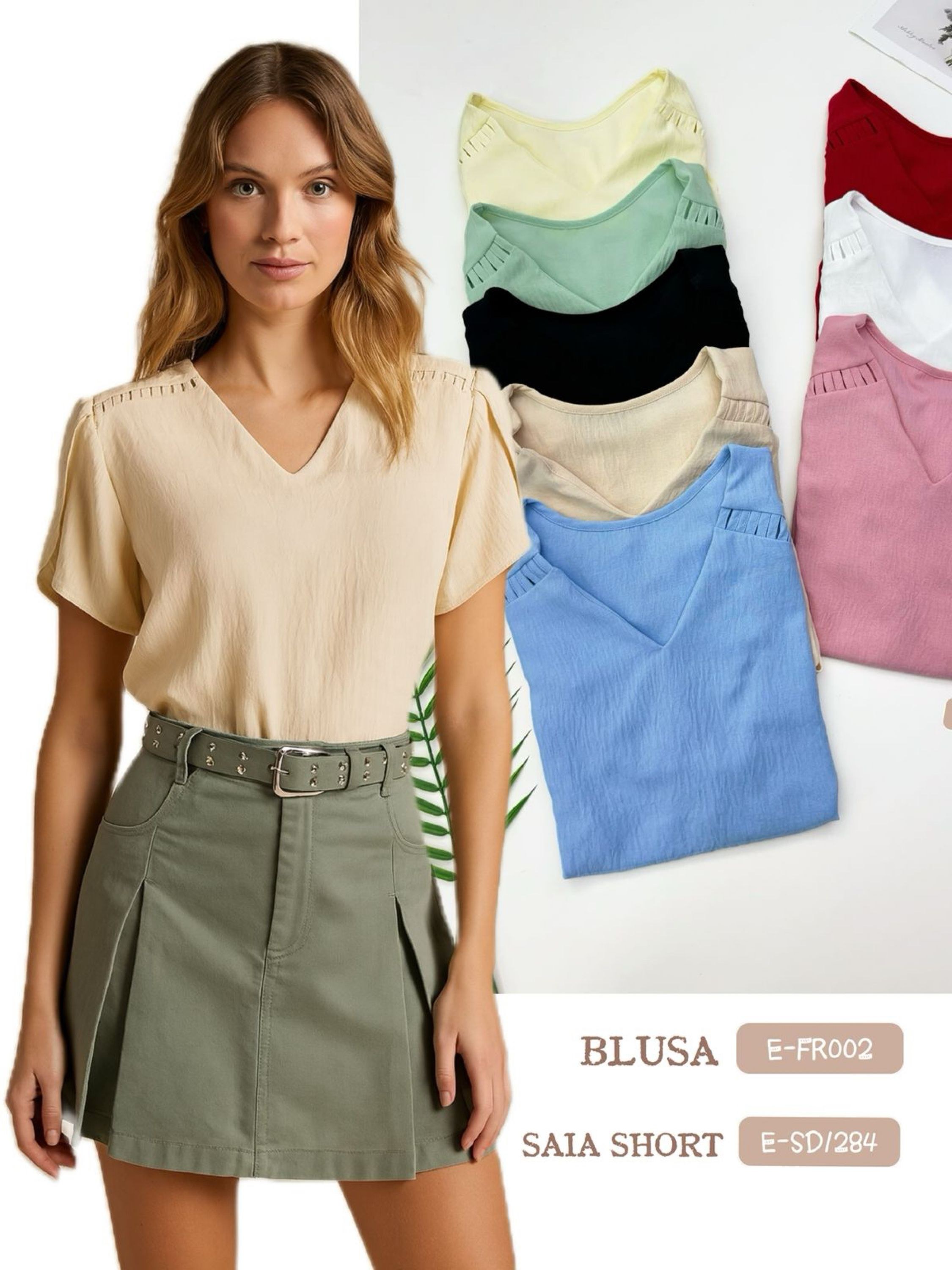 E-FR002. Blusa - M G GG - duna