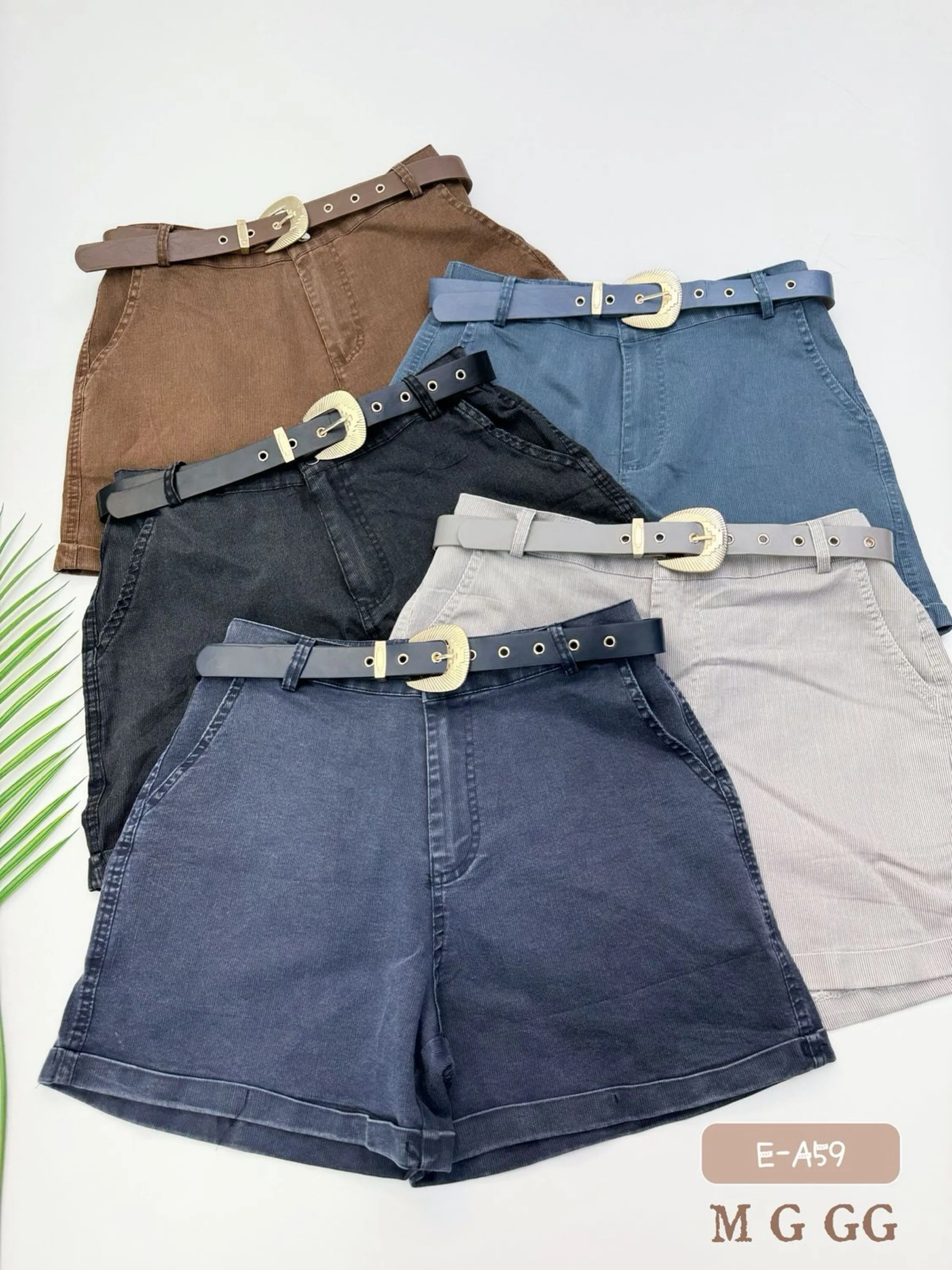 E-A59.  Short - M G GG - sarja elastano (listras sofrido)