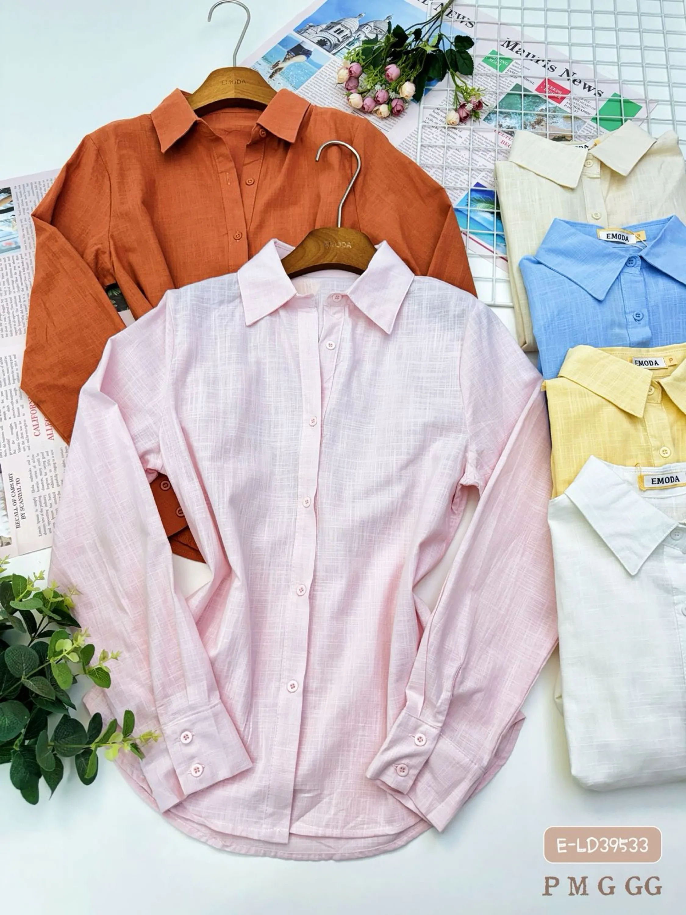 E-LD39533. Camisa - P M G GG linho