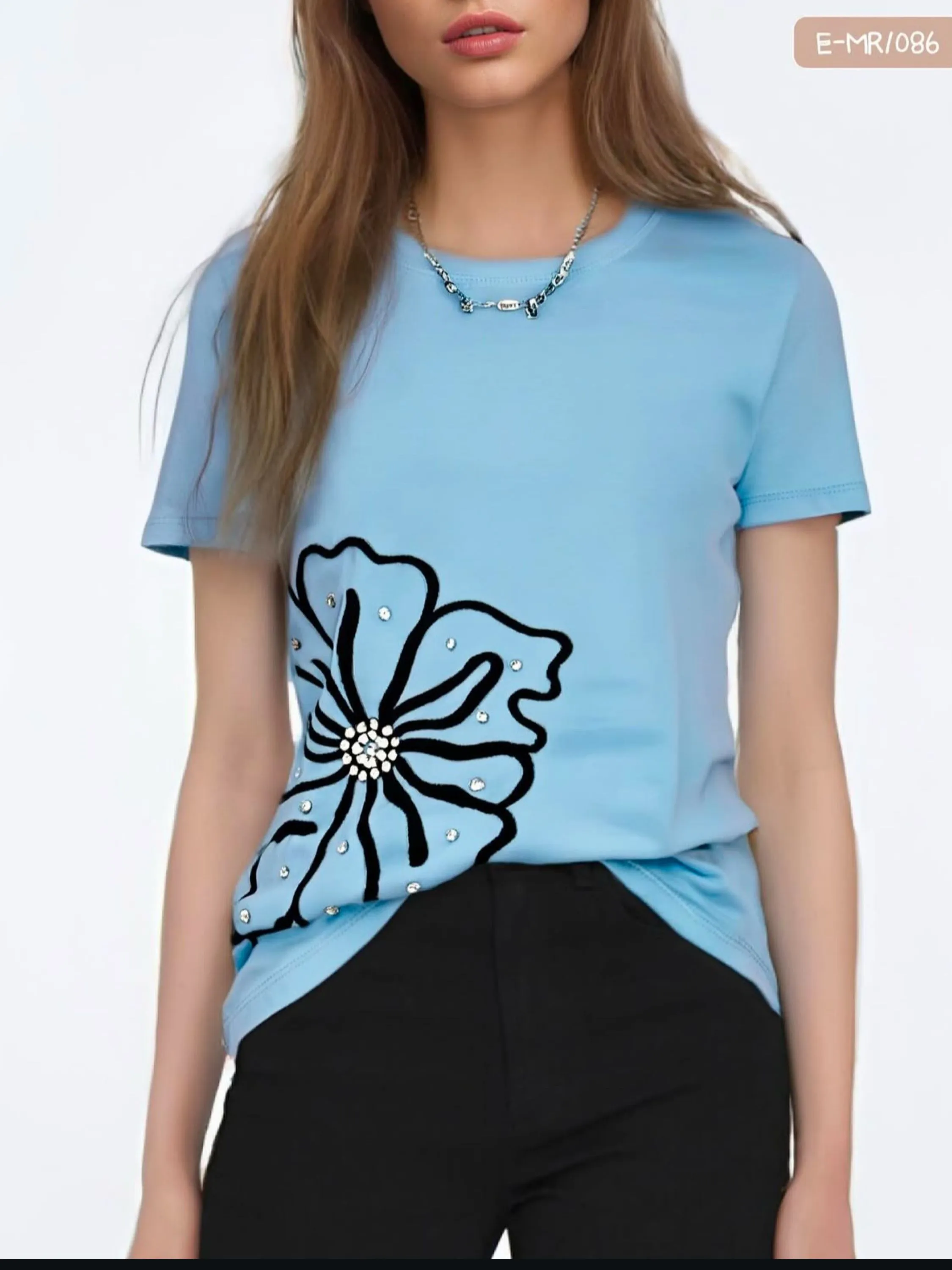 1086 blusa de algodão  importado