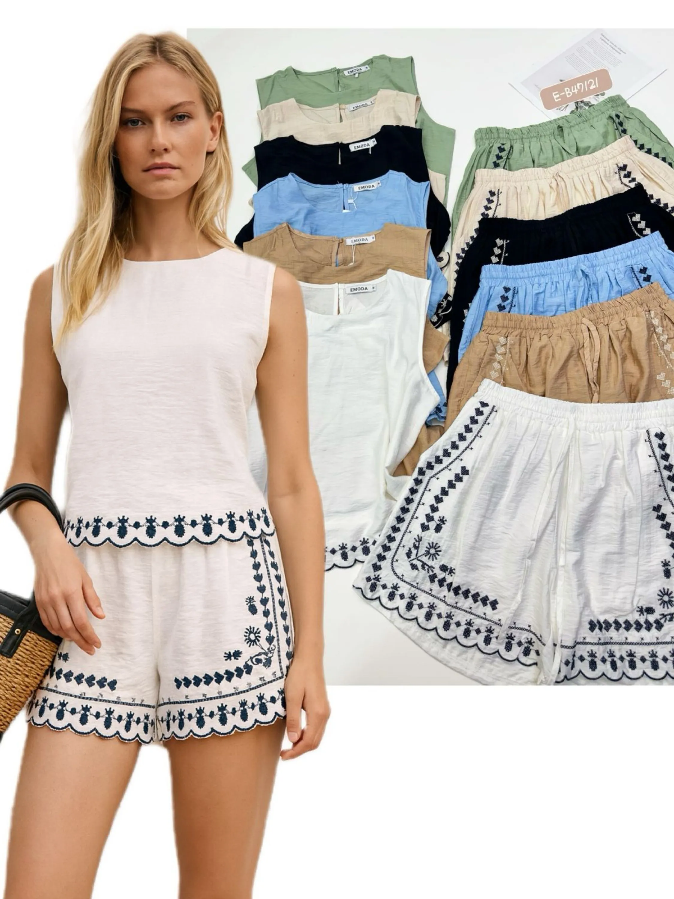 E-B47121. Conjunto - M G GG - Viscolinho