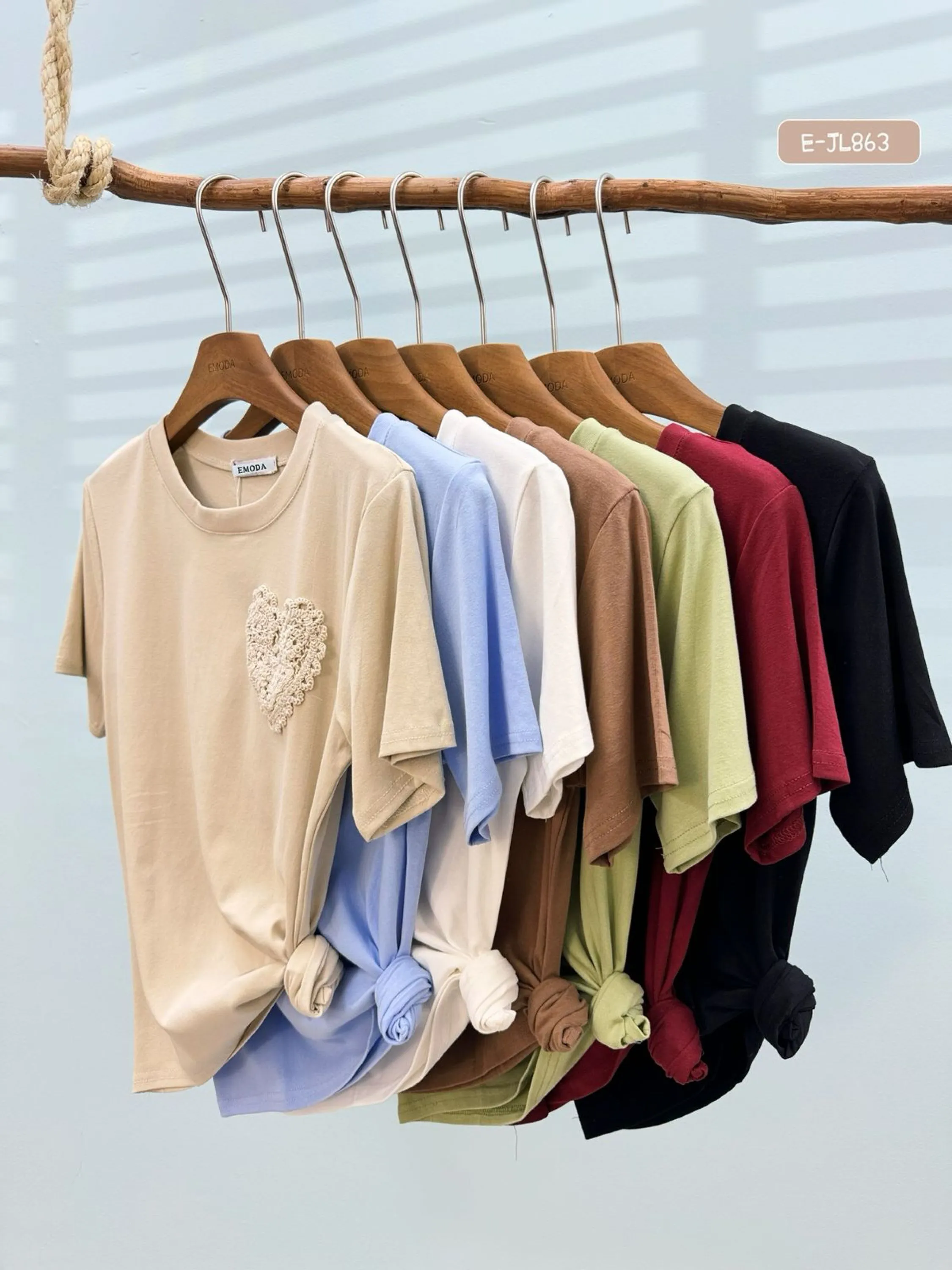 863 blusa de algodão