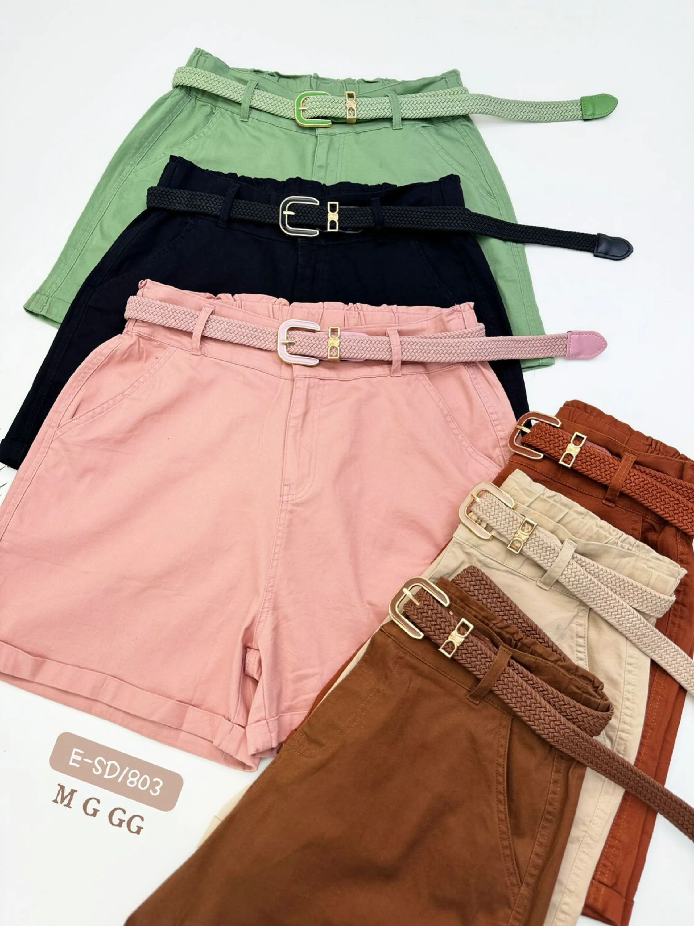 E-SS1803. Short - M G GG - sarja com elastano