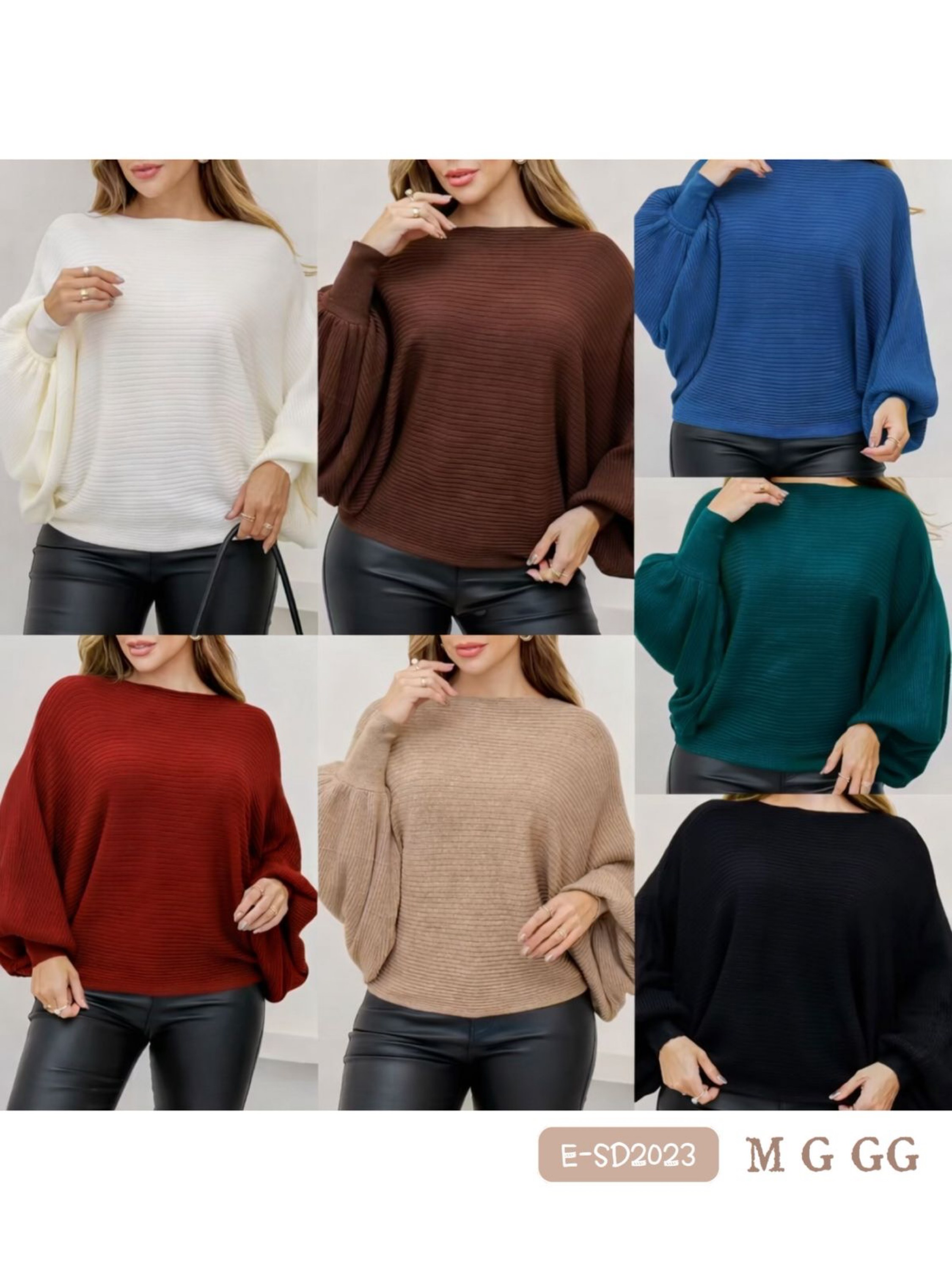 E-2023   Blusa morcego - M G GG - modal.