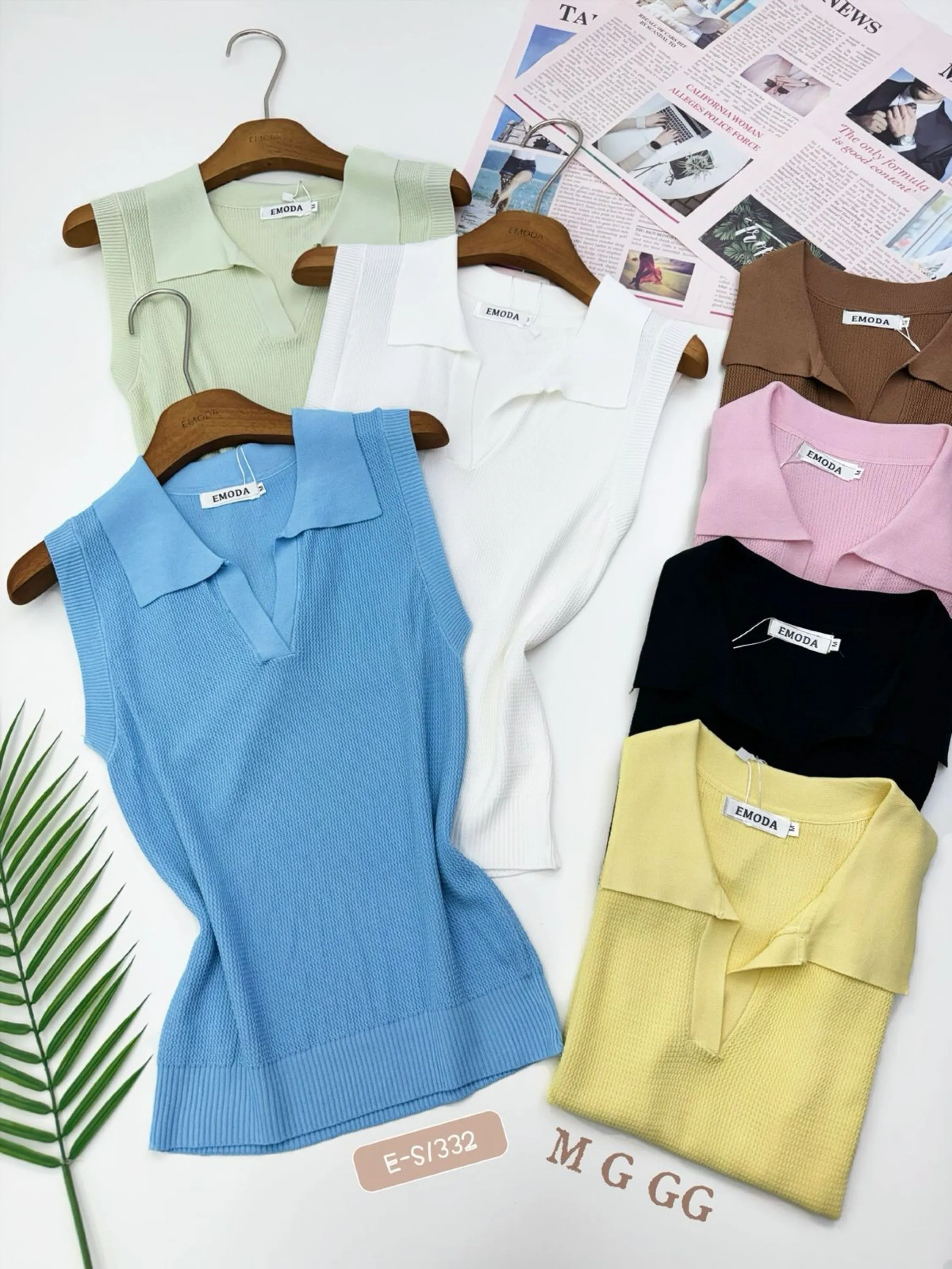 E-S1332.  Blusa - M G GG - linho